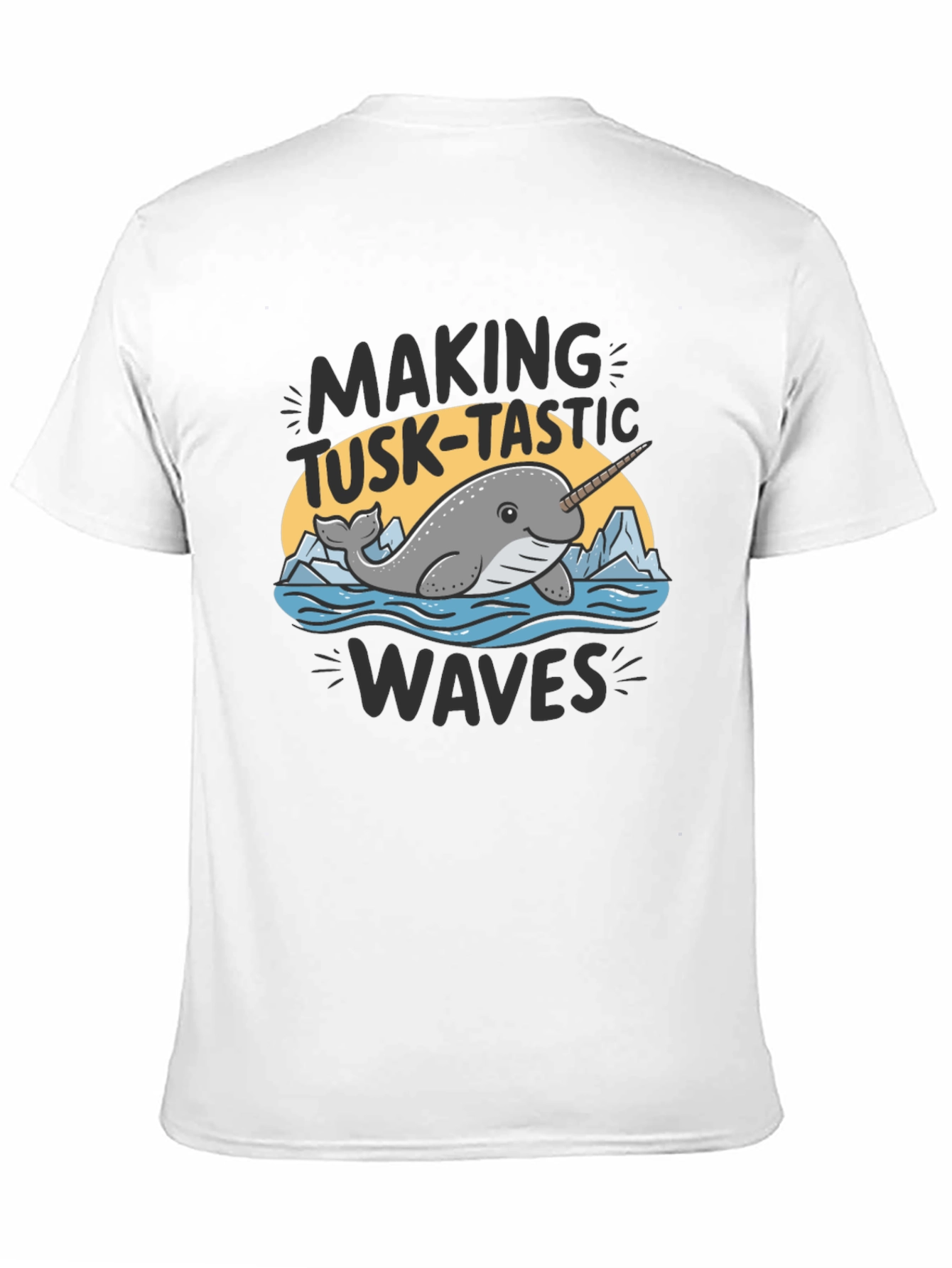 Narwhal Tusk-Tastic Waves Graphic Tee