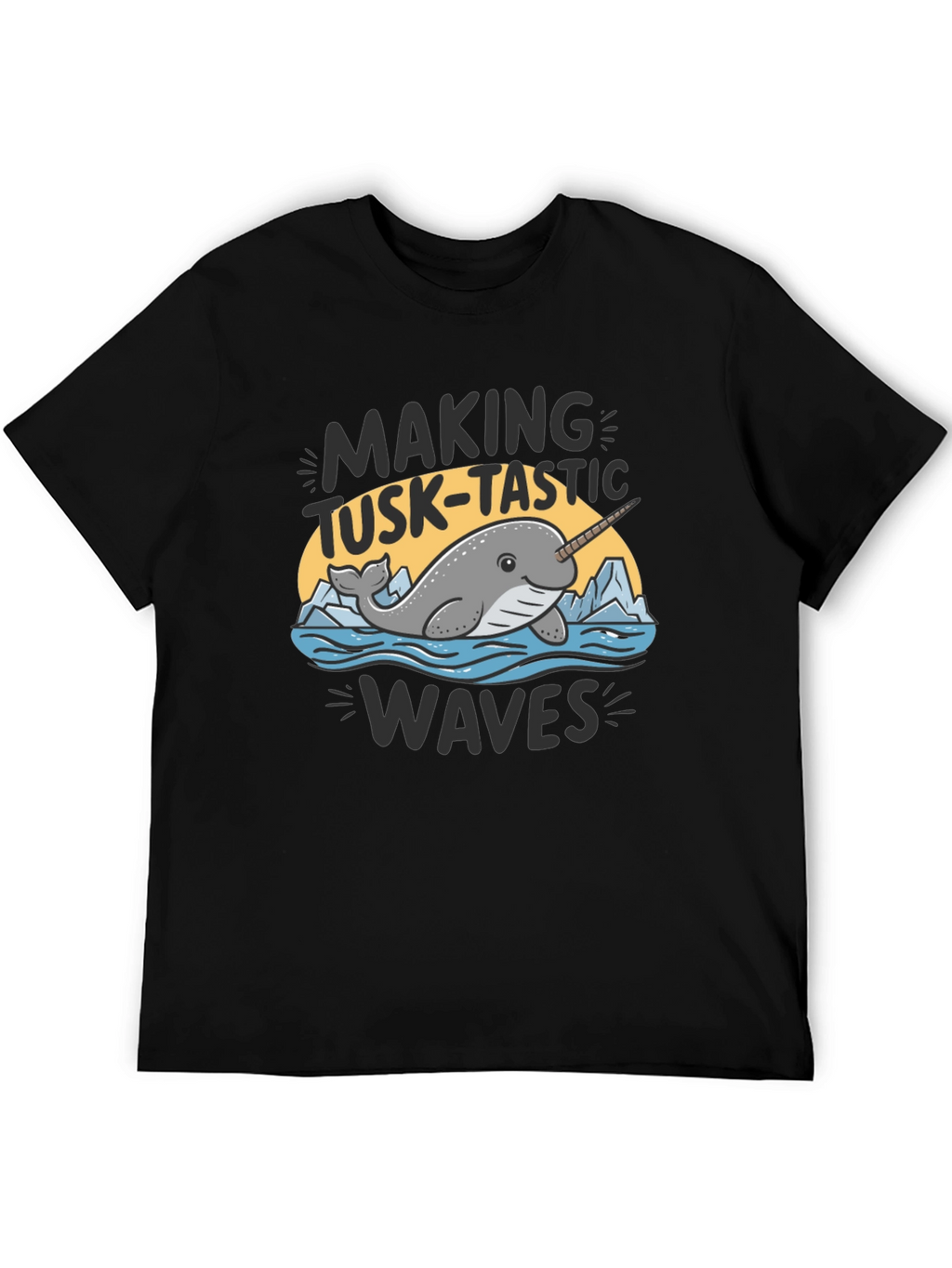 Narwhal Tusk-Tastic Waves Graphic Tee