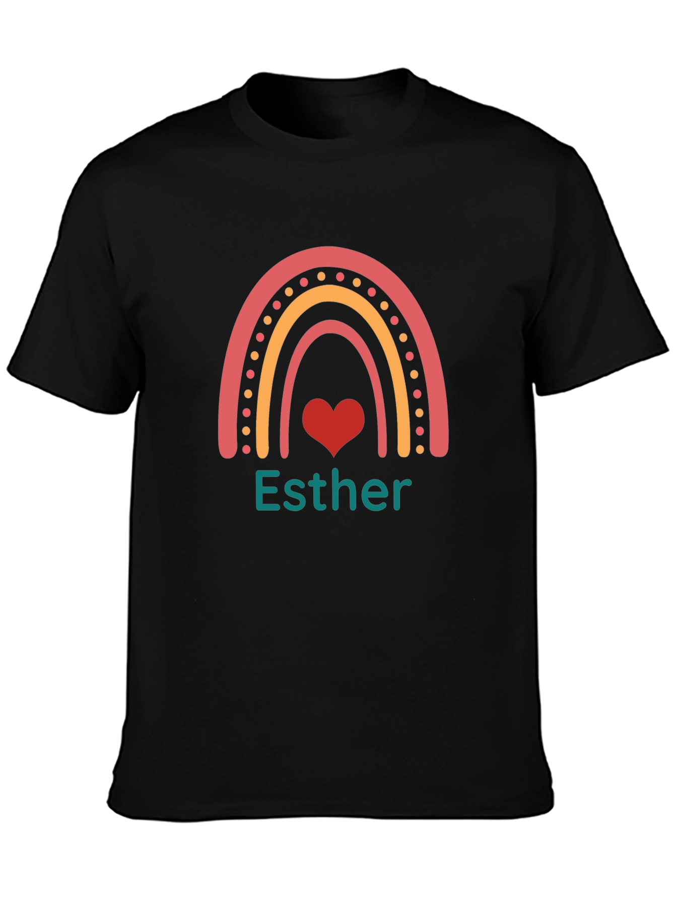 Esther Rainbow Heart T-Shirt