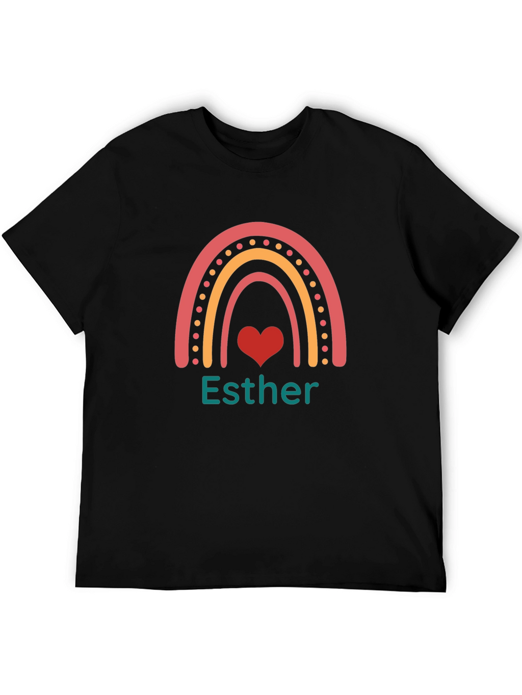 Esther Rainbow Heart T-Shirt