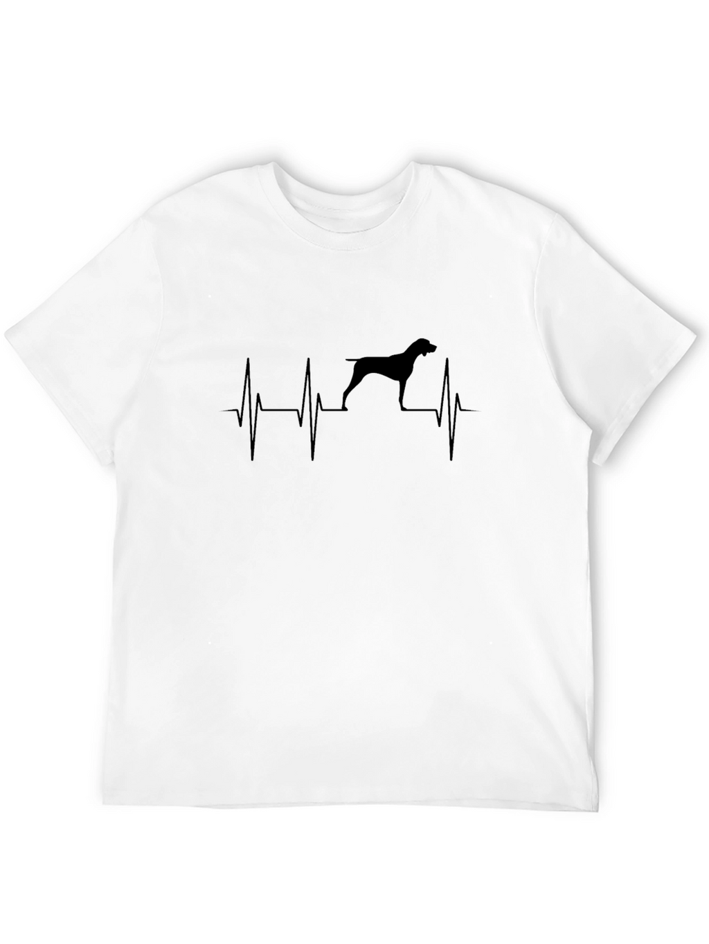 Dog Heartbeat T-Shirt - Black