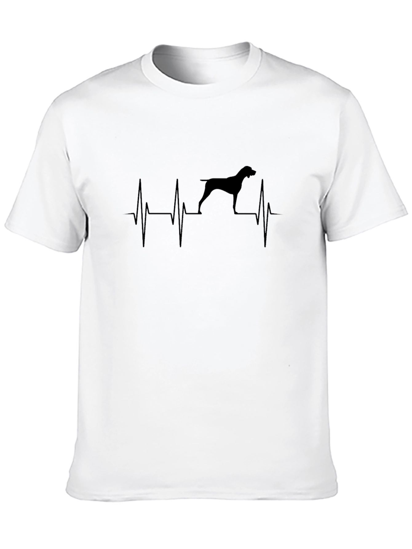 Dog Heartbeat T-Shirt - Black