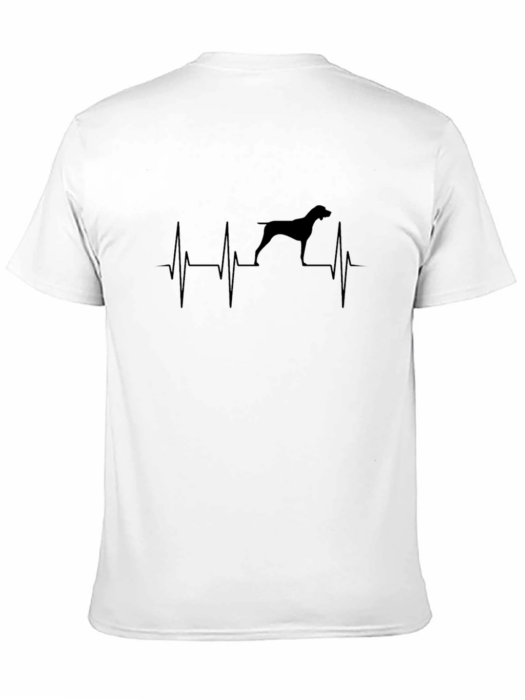 Dog Heartbeat T-Shirt - Black
