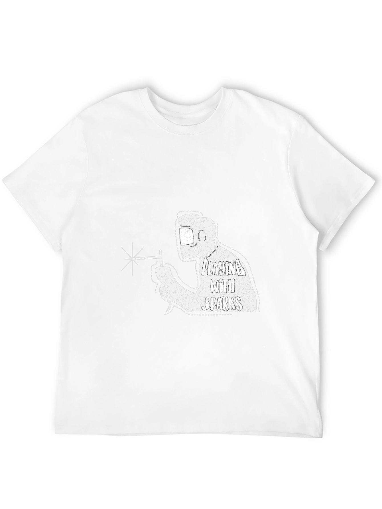Welding with Sparks T-Shirt - Cool Welder Design