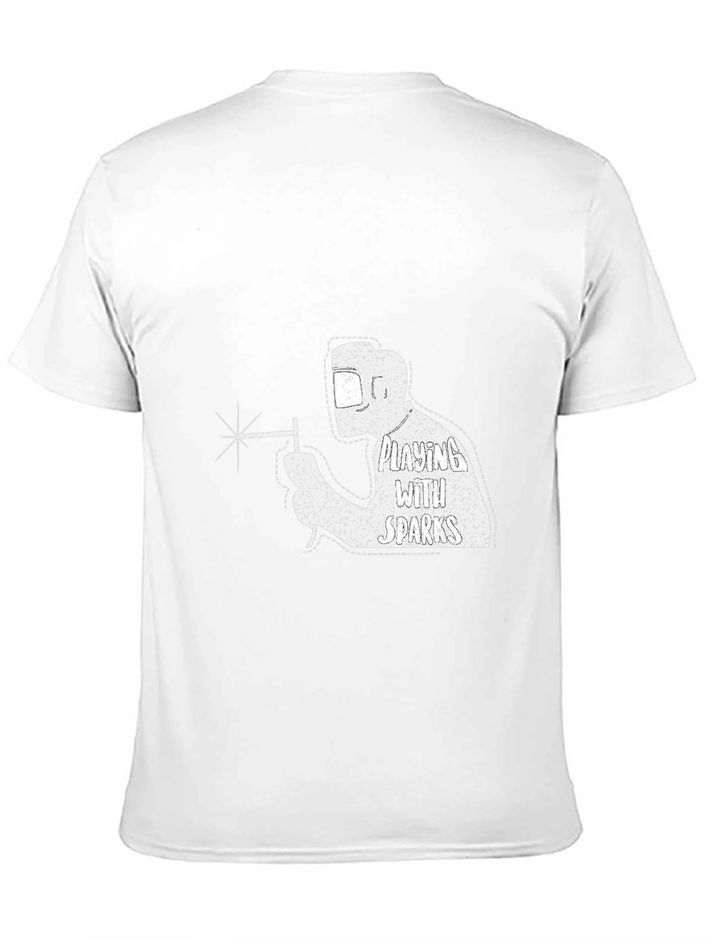 Welding with Sparks T-Shirt - Cool Welder Design