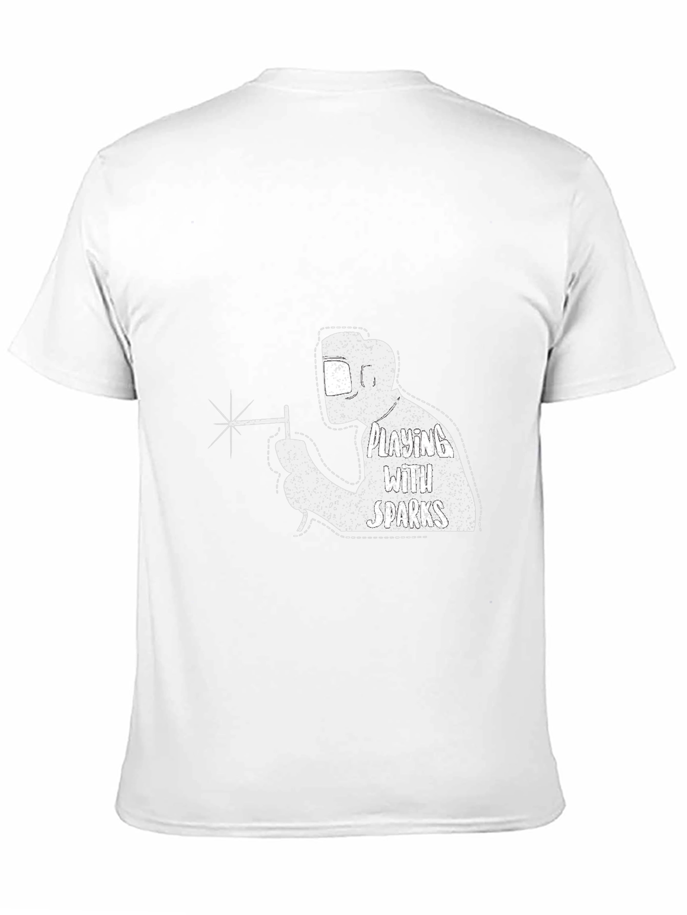 Welding with Sparks T-Shirt - Cool Welder Design