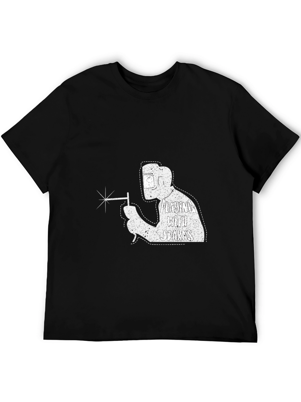 Welding with Sparks T-Shirt - Cool Welder Design