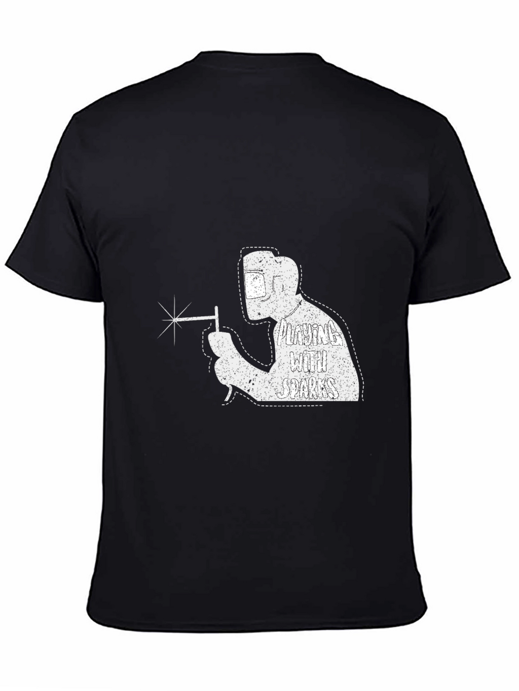 Welding with Sparks T-Shirt - Cool Welder Design