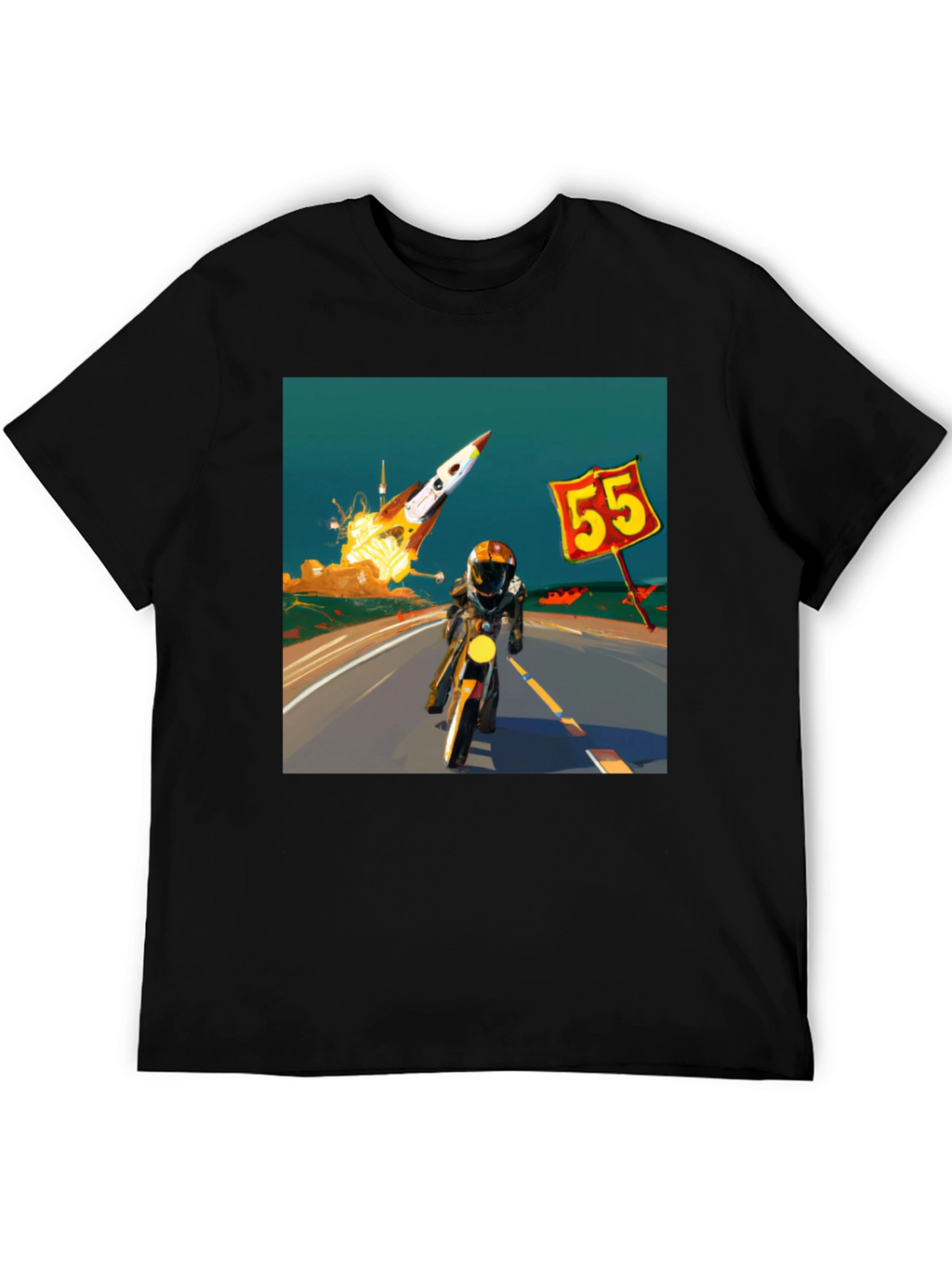 Rocket Road Trip T-Shirt - Cool Graphic Tee