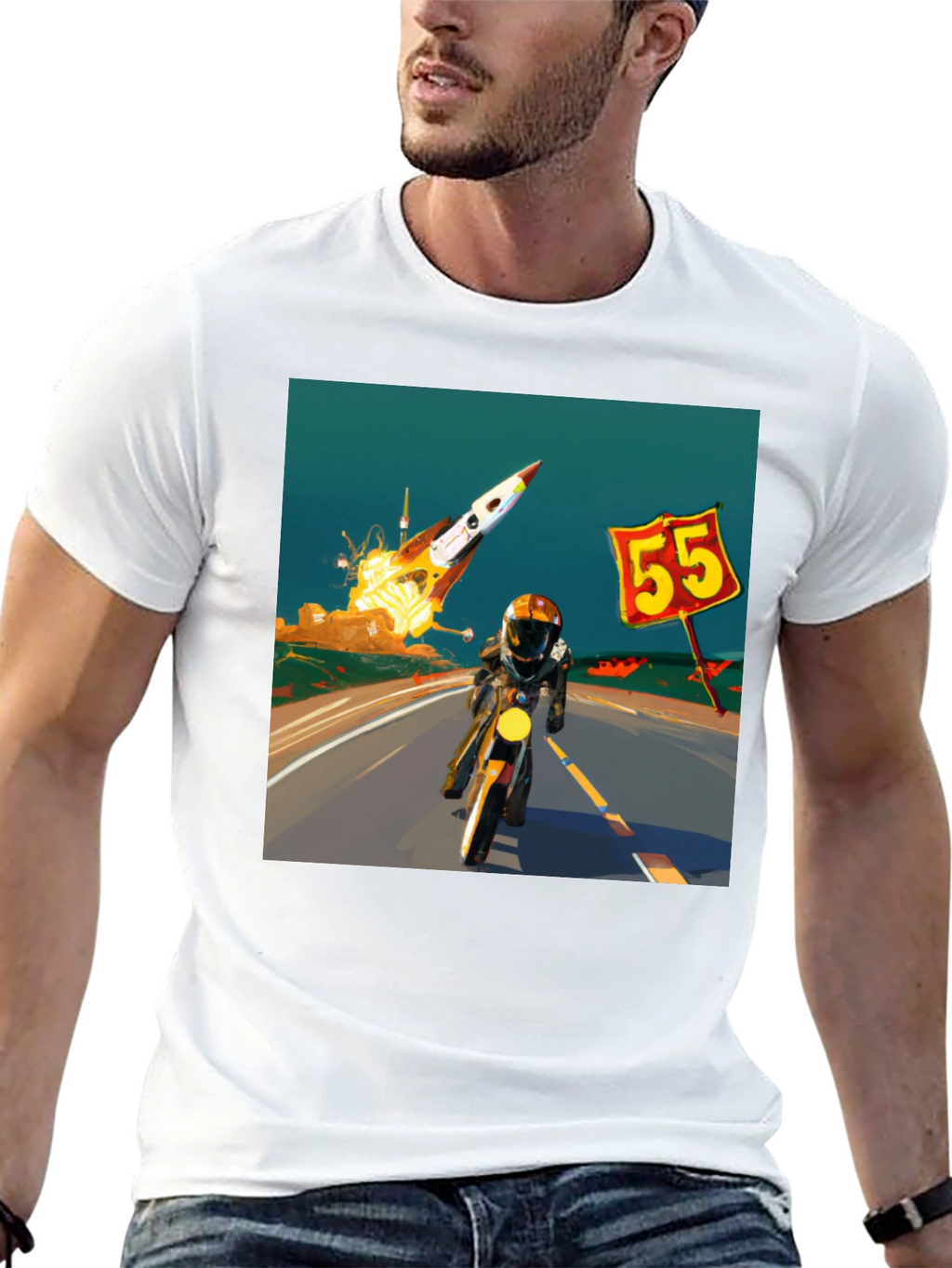 Rocket Road Trip T-Shirt - Cool Graphic Tee
