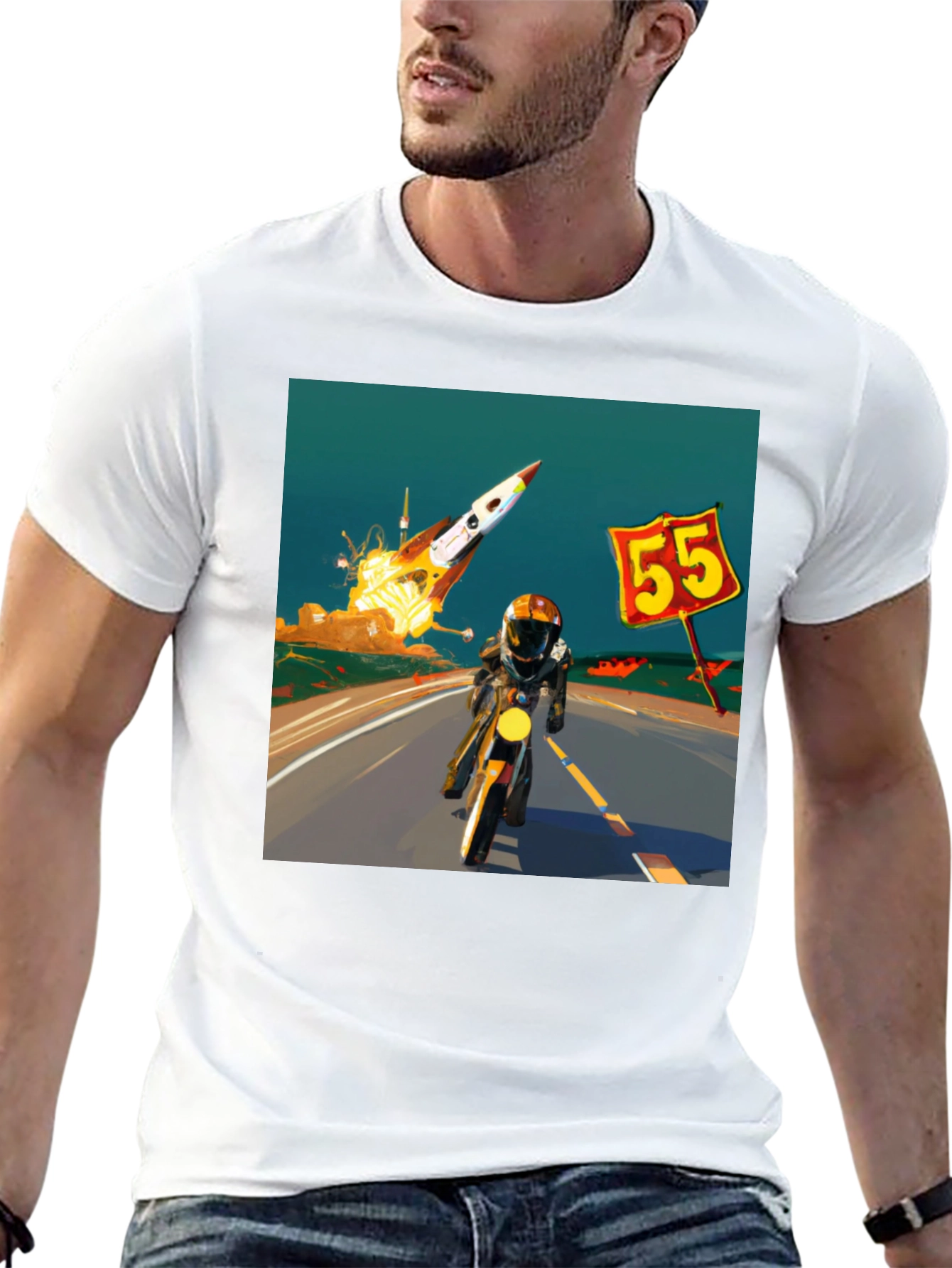 Rocket Road Trip T-Shirt - Cool Graphic Tee