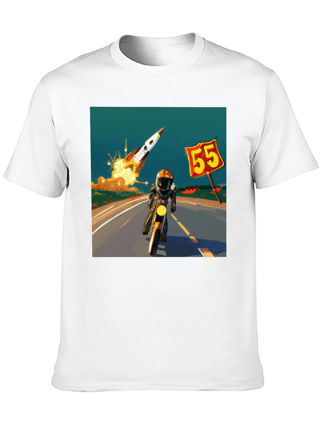 Rocket Road Trip T-Shirt - Cool Graphic Tee