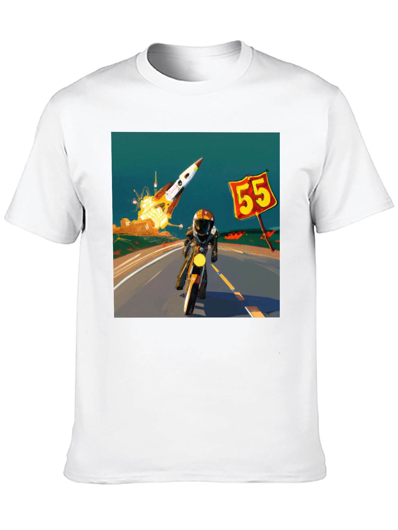 Rocket Road Trip T-Shirt - Cool Graphic Tee