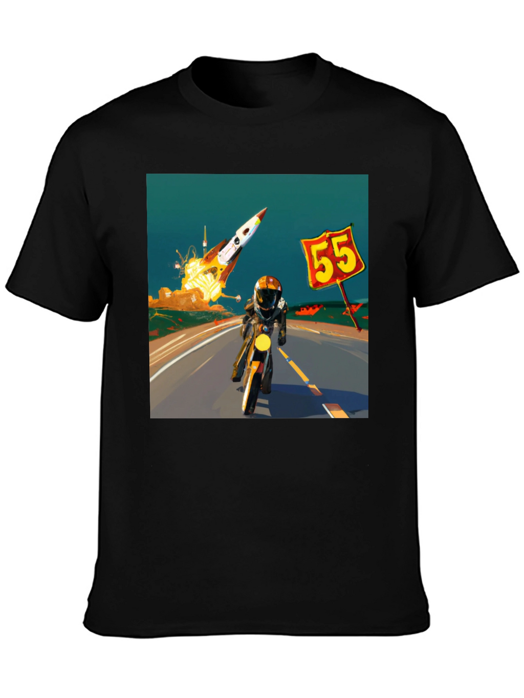 Rocket Road Trip T-Shirt - Cool Graphic Tee