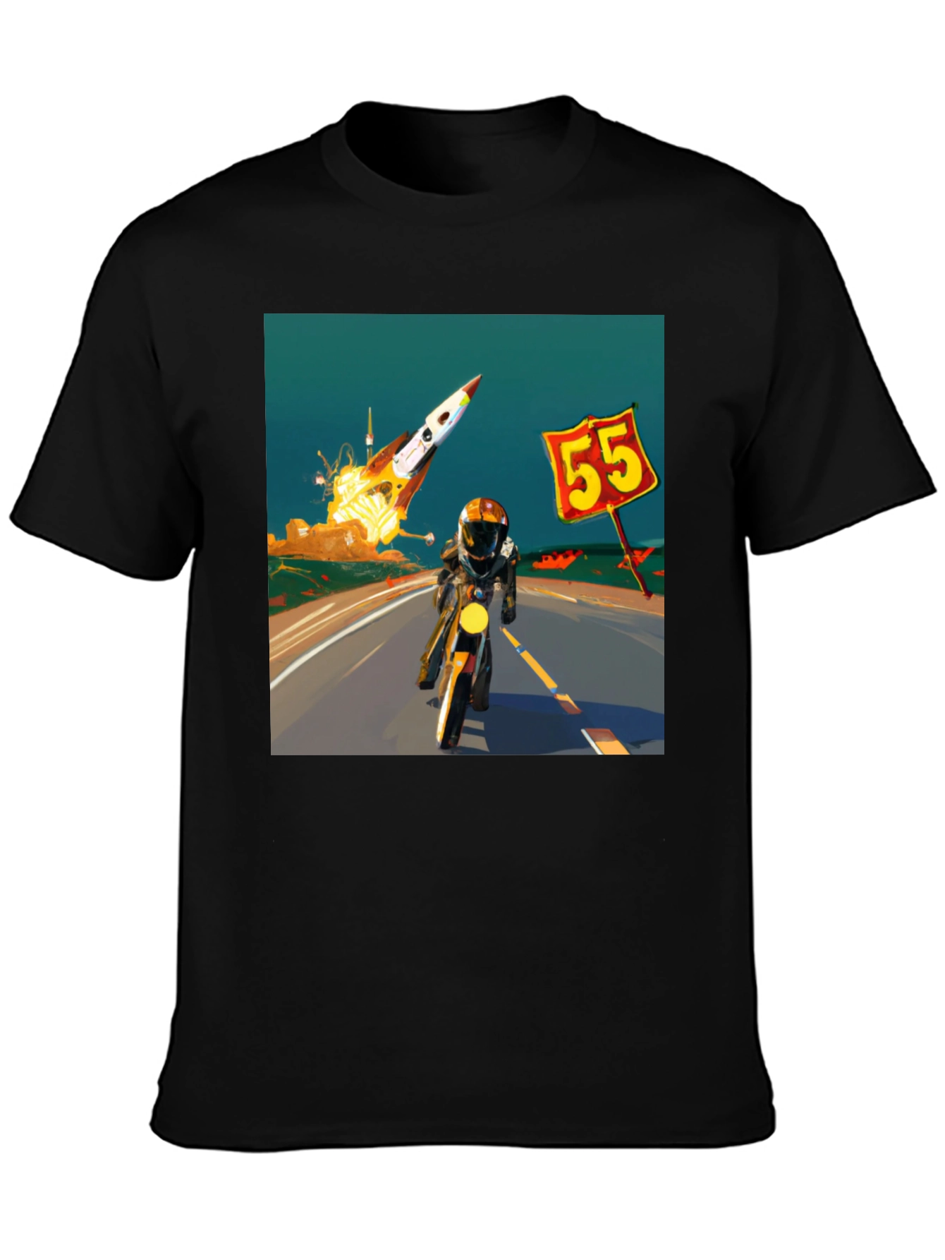 Rocket Road Trip T-Shirt - Cool Graphic Tee
