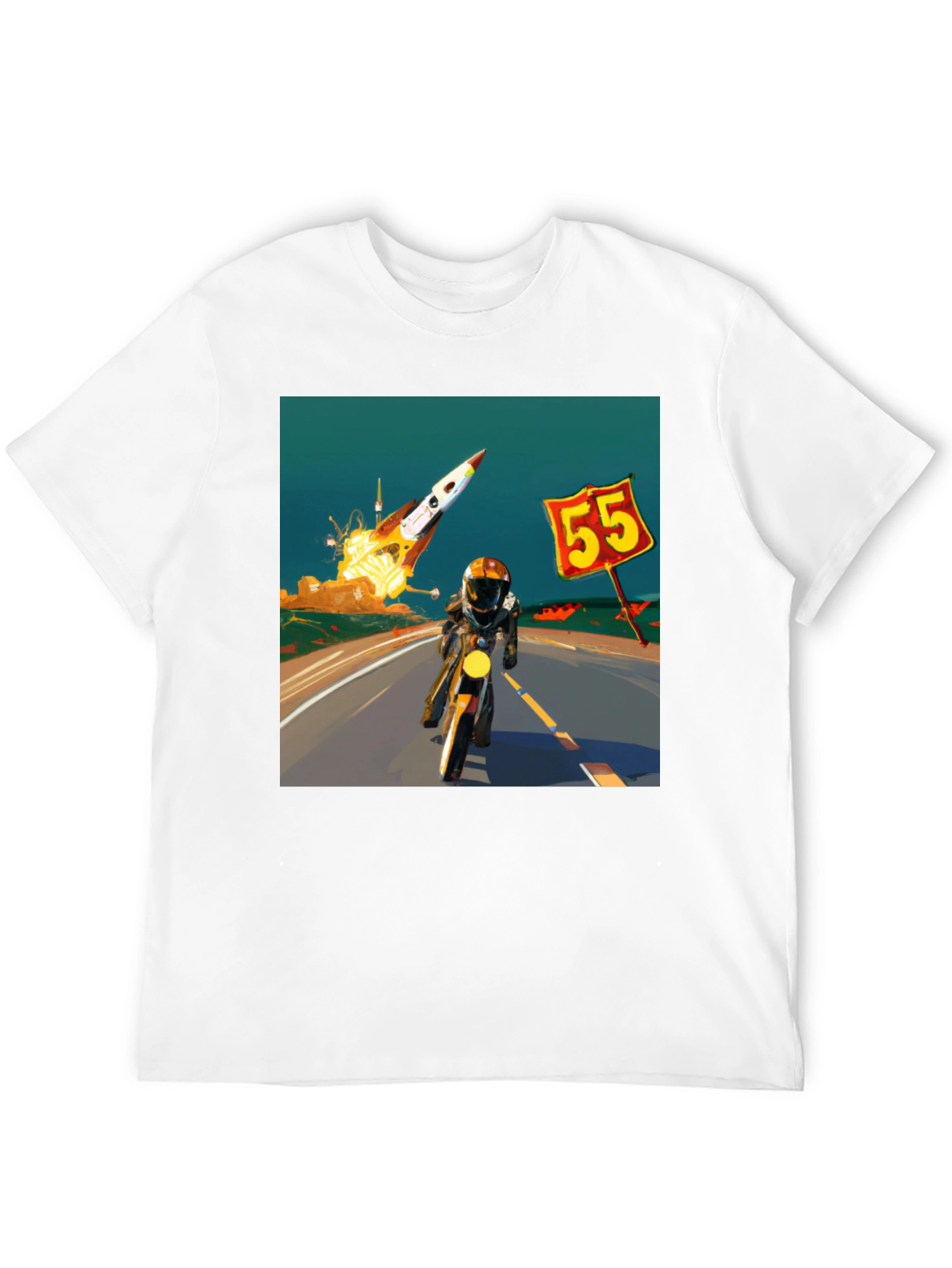 Rocket Road Trip T-Shirt - Cool Graphic Tee