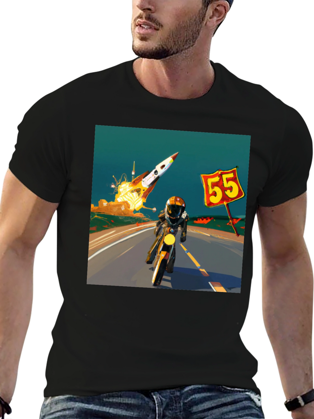 Rocket Road Trip T-Shirt - Cool Graphic Tee