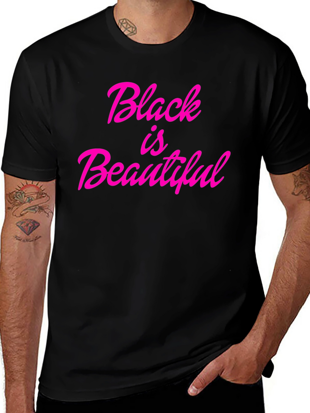 Black is Beautiful Graphic Tee - Stylish Empowerment T-Shirt
