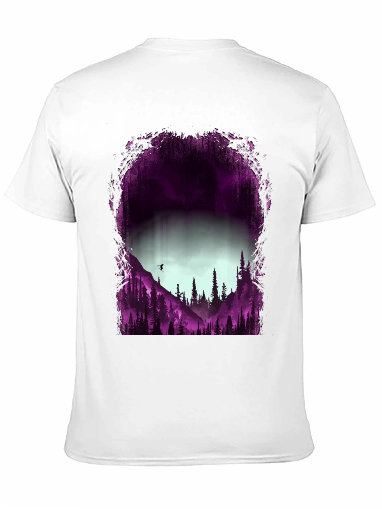 Nature Silhouette Graphic Tee - Mens Black T-Shirt