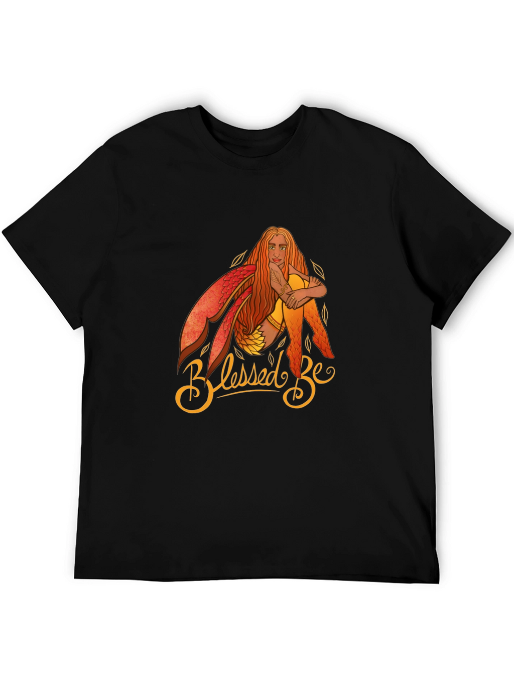 Blessed Be Fairy Graphic T-Shirt - Black Cotton Tee