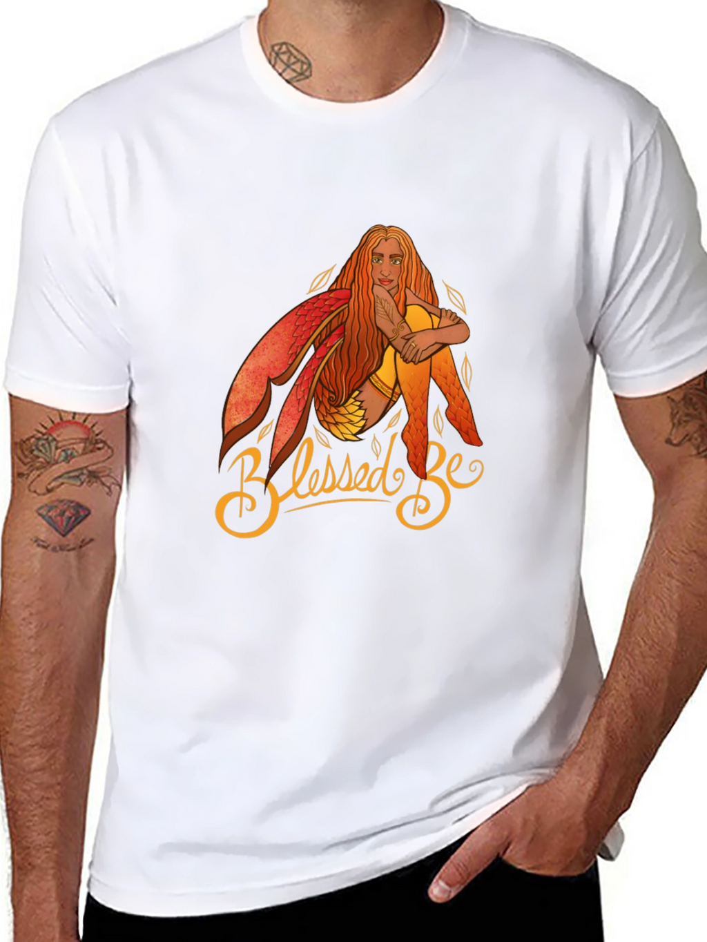 Blessed Be Fairy Graphic T-Shirt - Black Cotton Tee