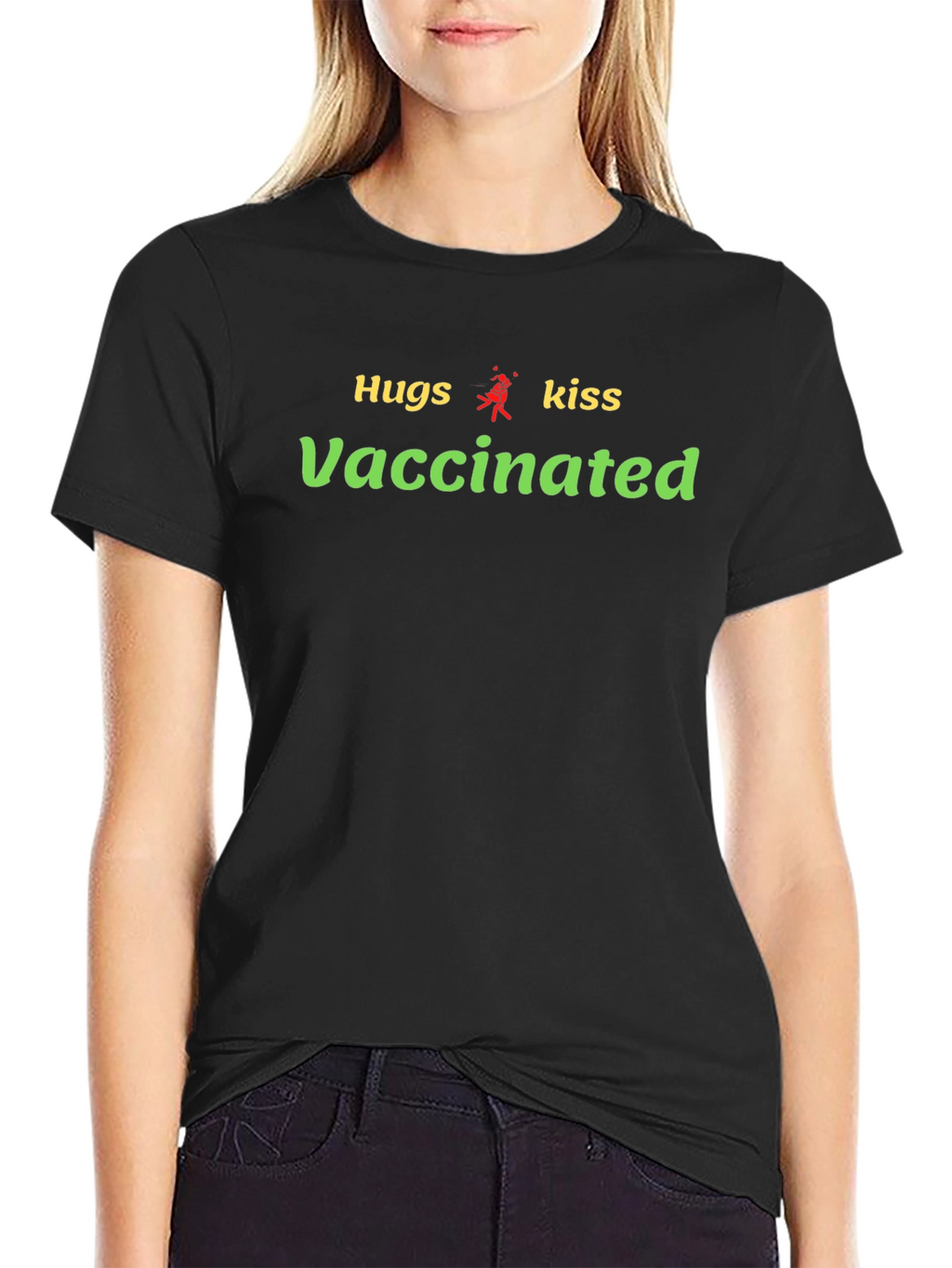 Hugs Kiss Vaccinated T-Shirt