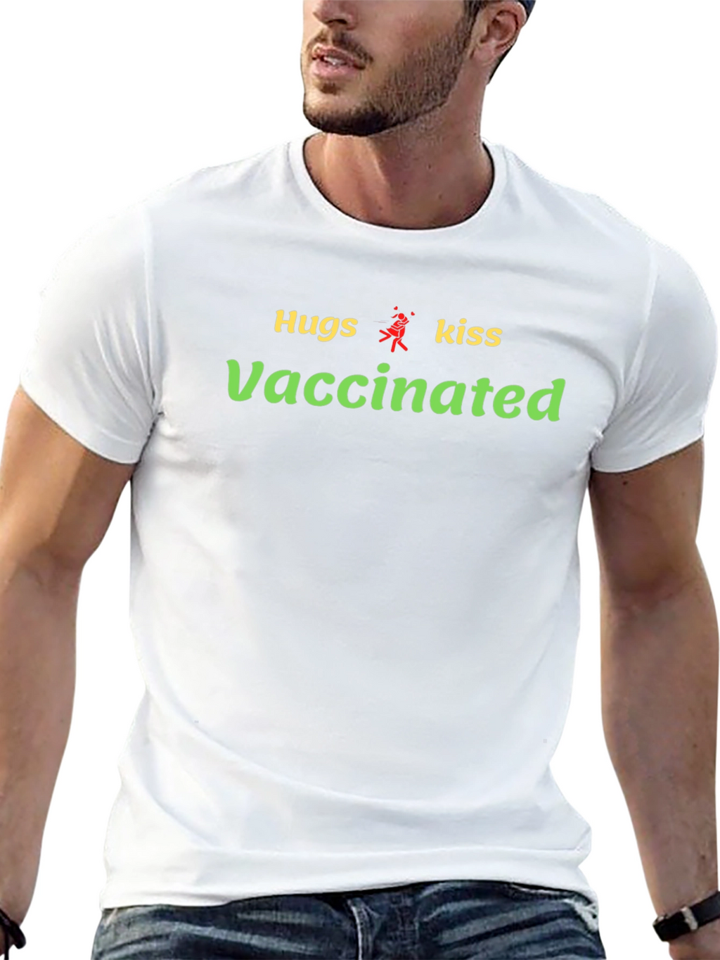 Hugs Kiss Vaccinated T-Shirt