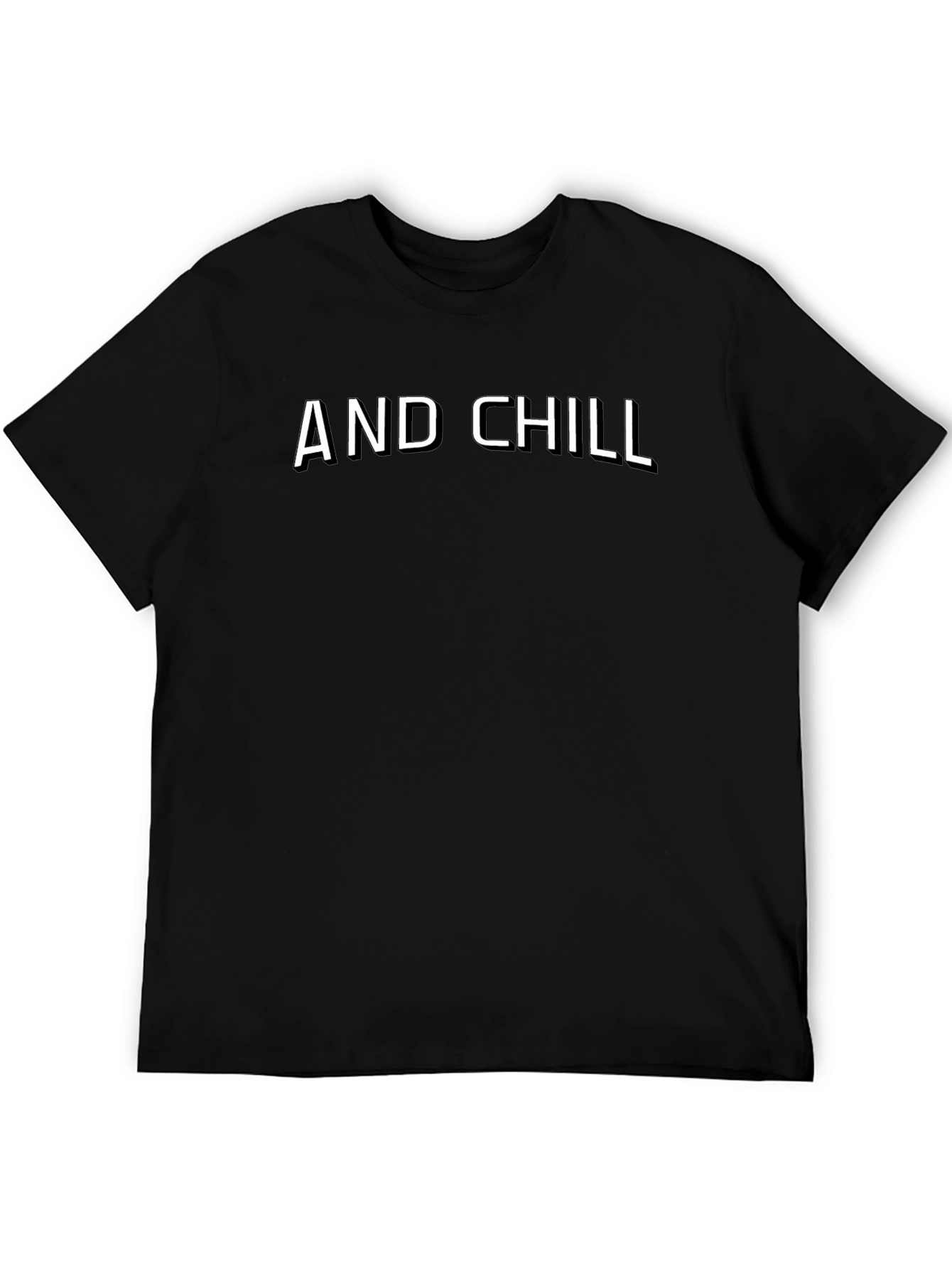 AND CHILL Black T-Shirt - Casual Style