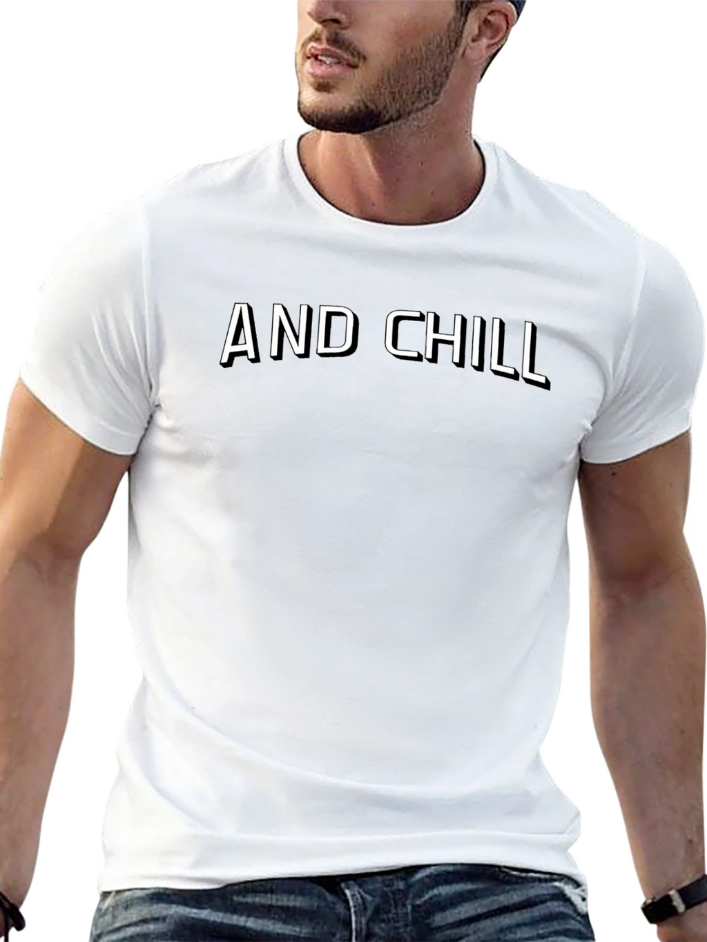 AND CHILL Black T-Shirt - Casual Style