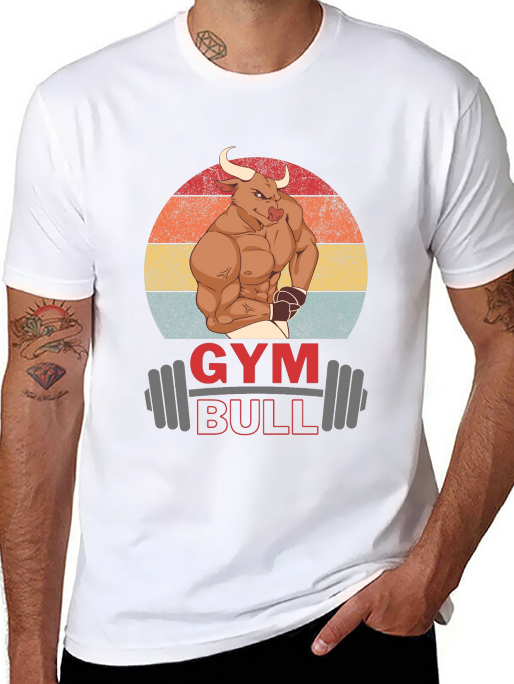 Gym Bull Graphic T-Shirt - Muscle & Fitness Tee