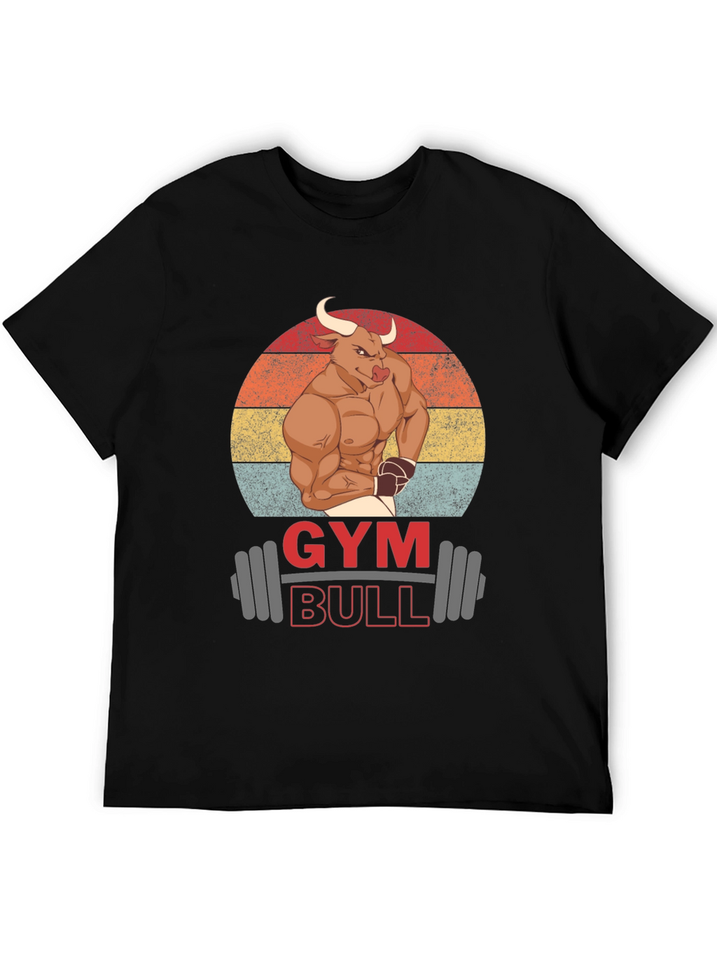 Gym Bull Graphic T-Shirt - Muscle & Fitness Tee