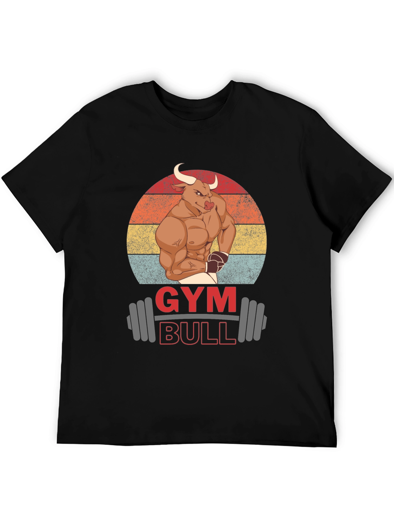 Gym Bull Graphic T-Shirt - Muscle & Fitness Tee