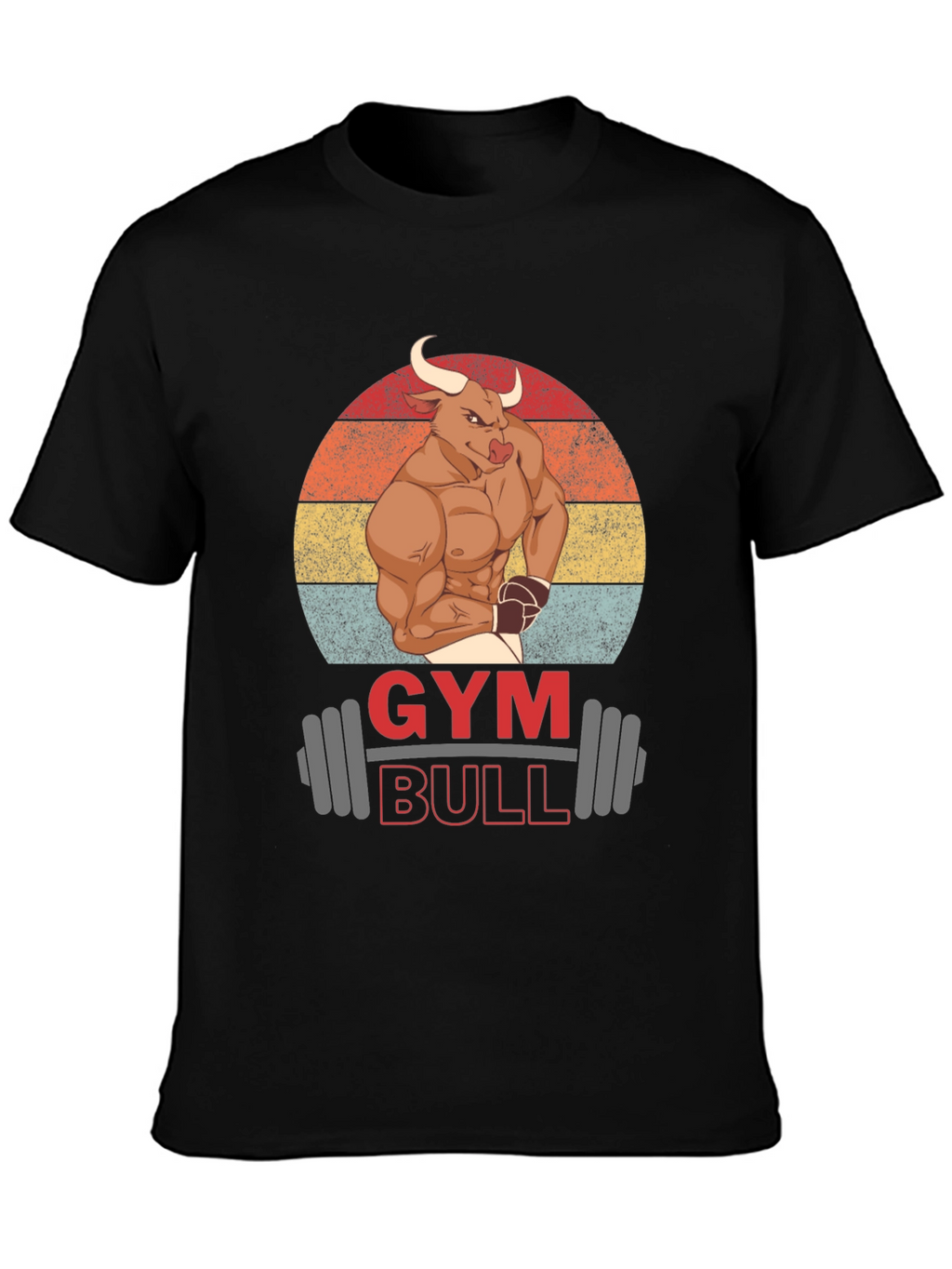 Gym Bull Graphic T-Shirt - Muscle & Fitness Tee