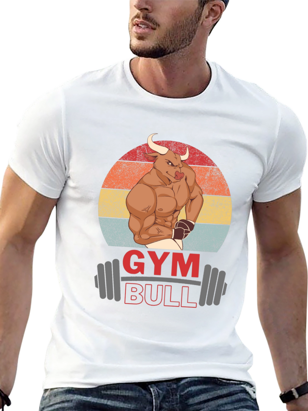Gym Bull Graphic T-Shirt - Muscle & Fitness Tee