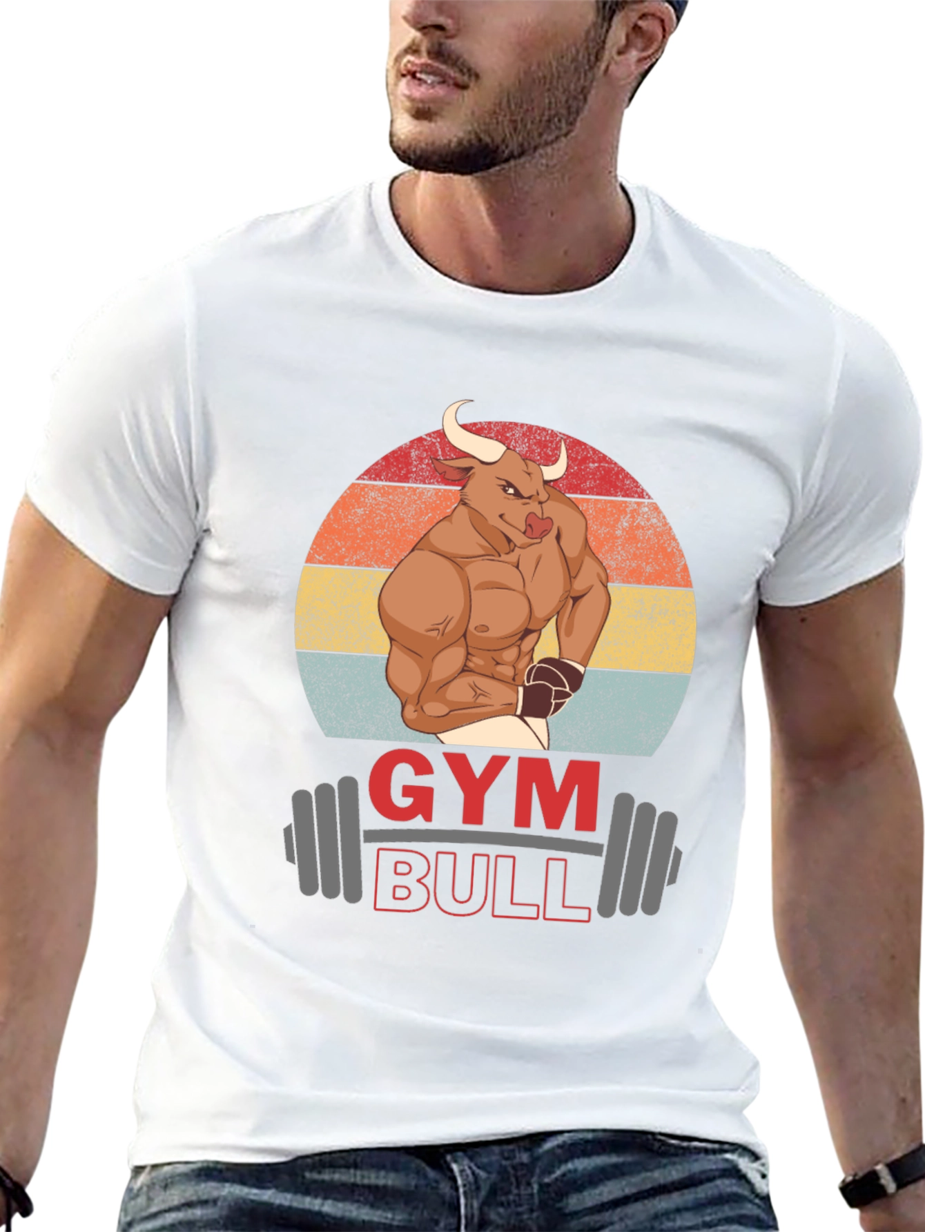 Gym Bull Graphic T-Shirt - Muscle & Fitness Tee