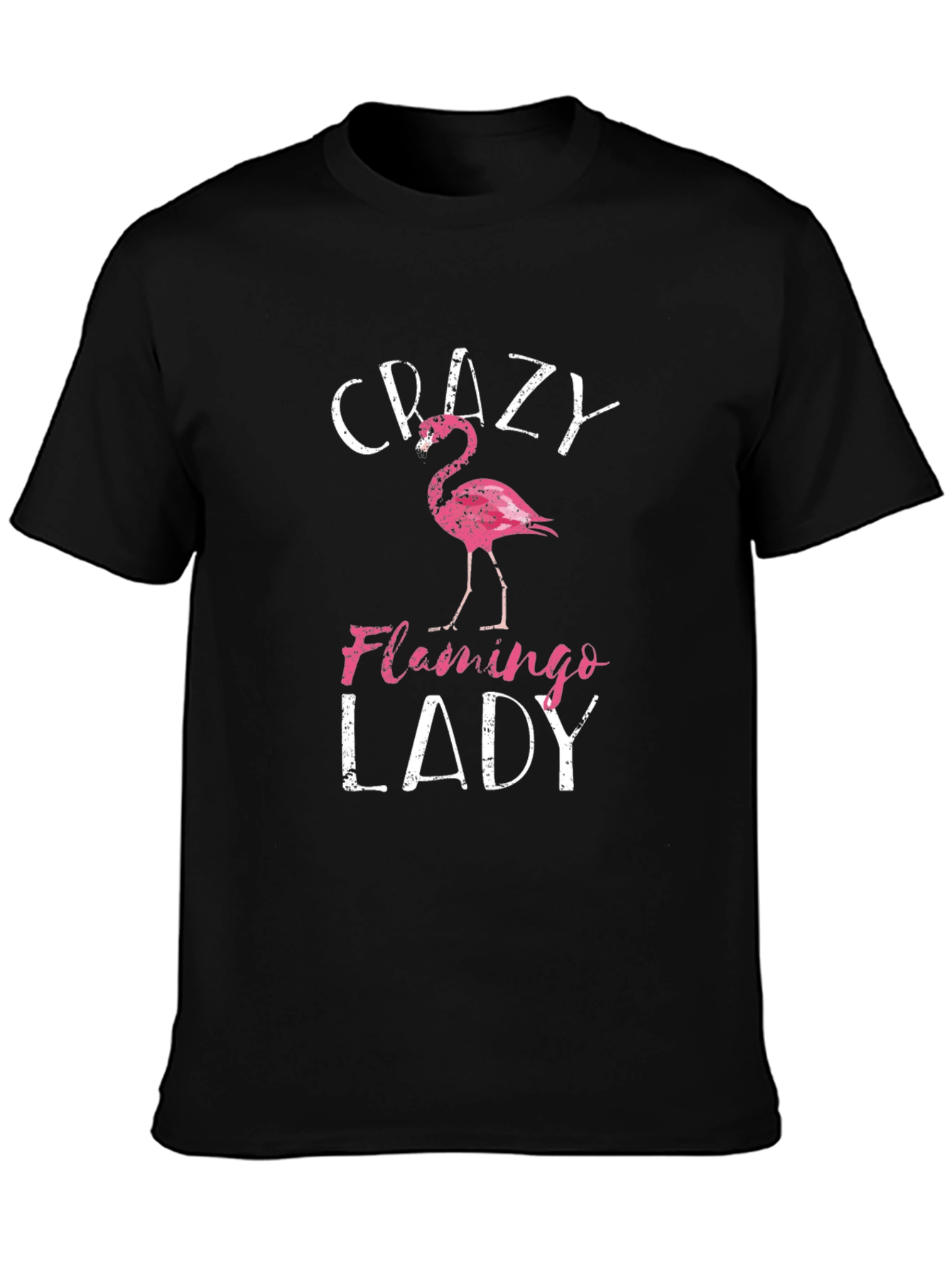 Crazy Flamingo Lady Graphic Tee