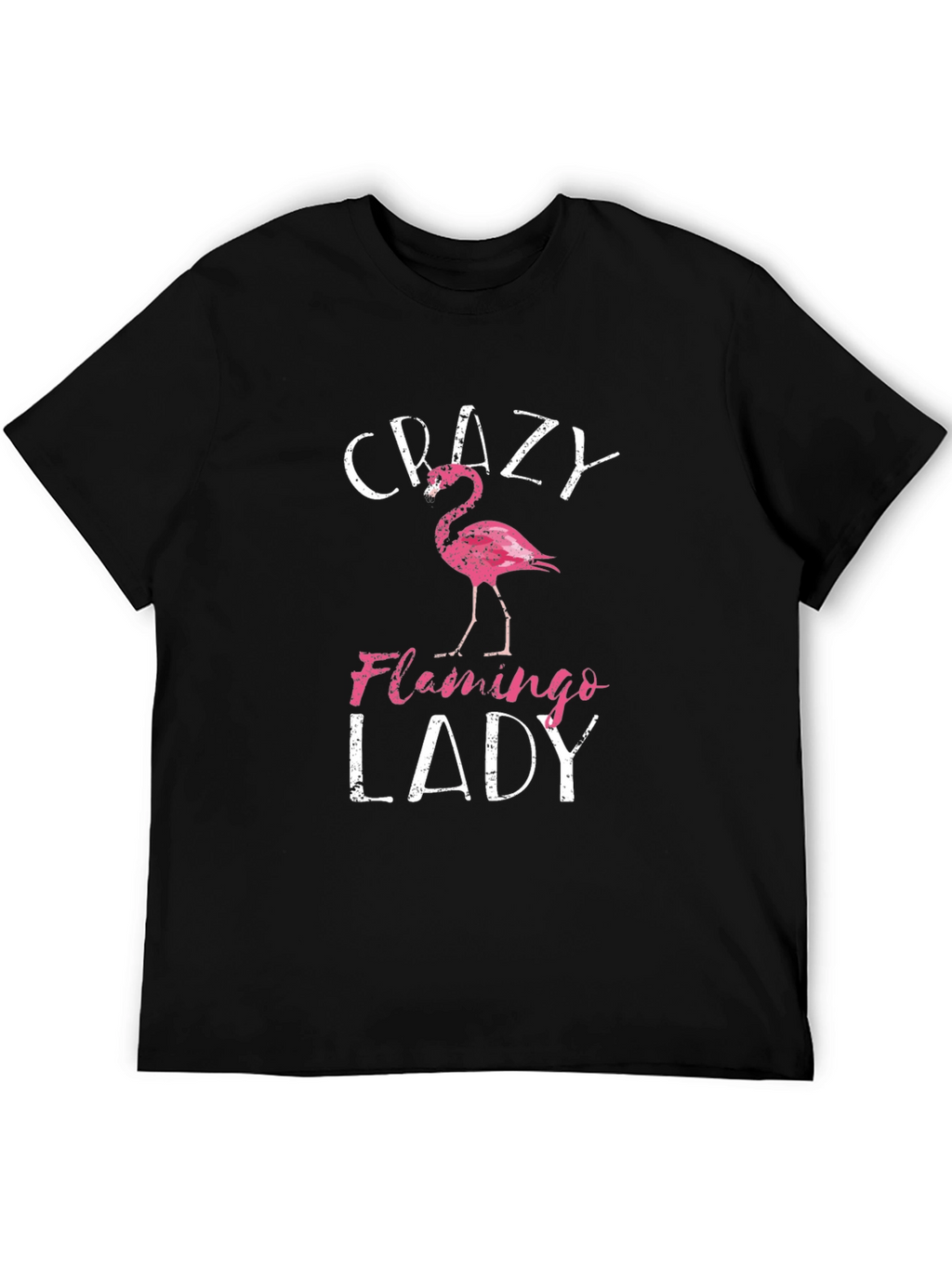 Crazy Flamingo Lady Graphic Tee