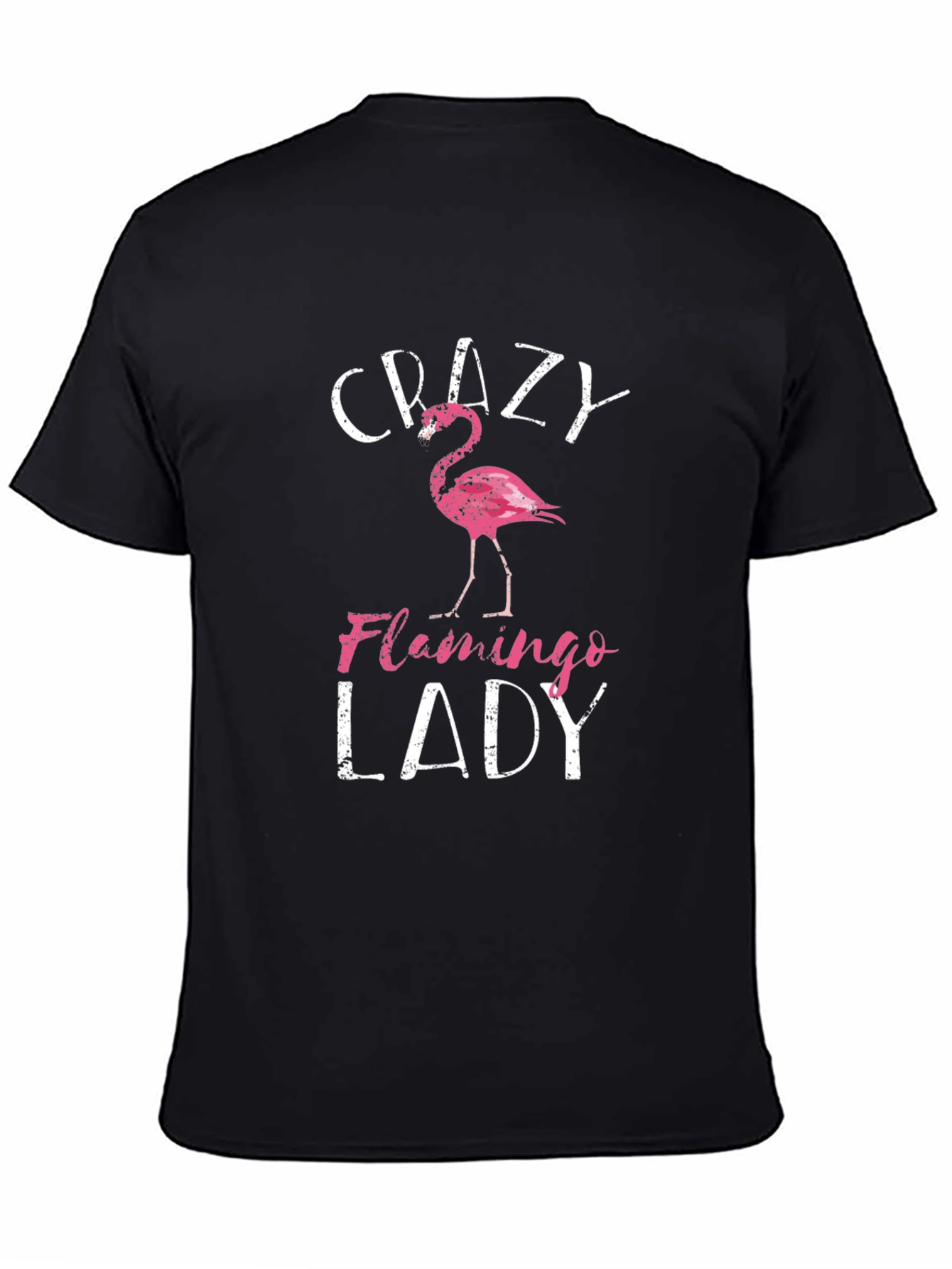 Crazy Flamingo Lady Graphic Tee