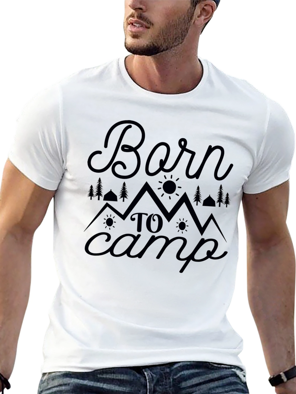 Born To Camp Graphic Tee