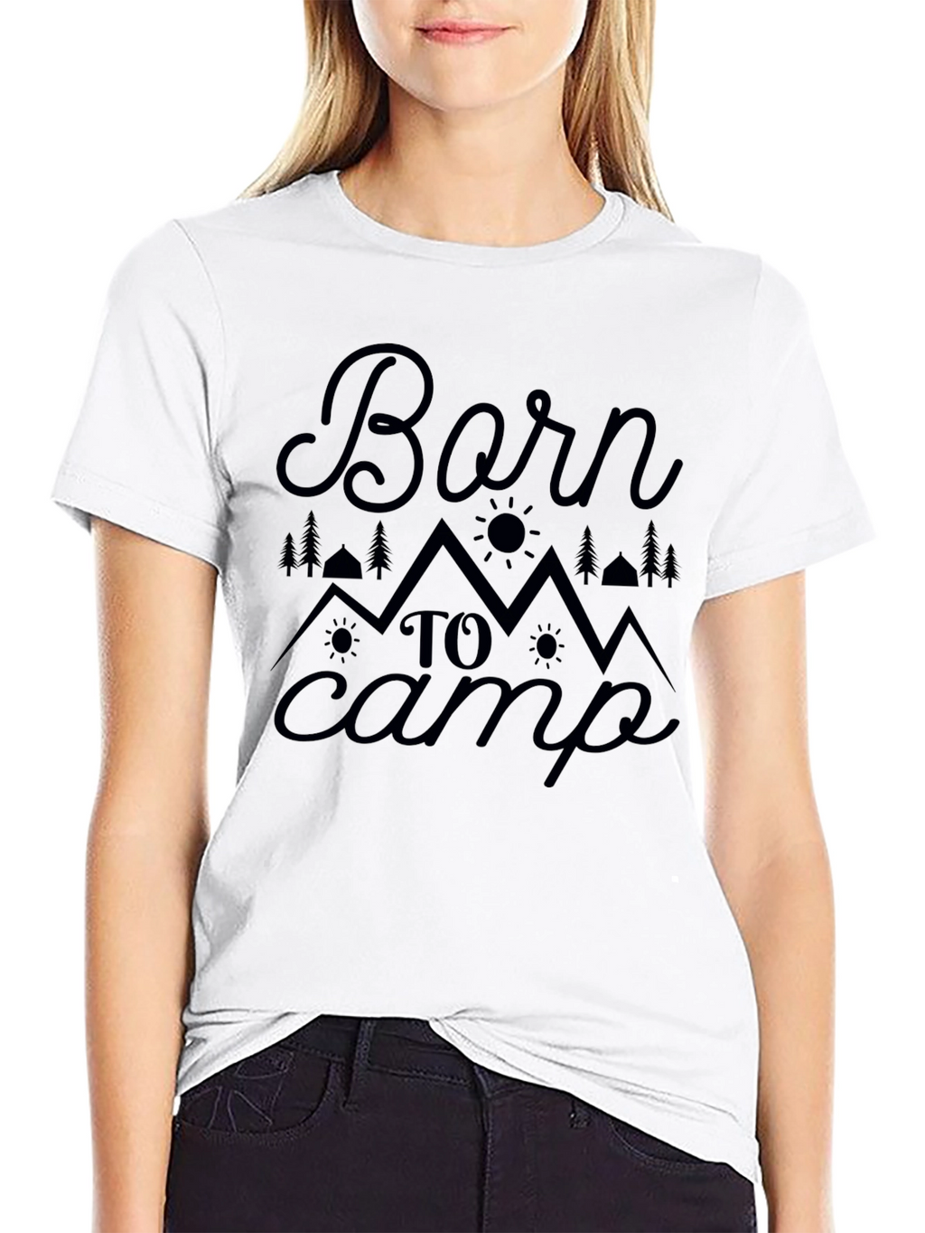 Born To Camp Graphic Tee