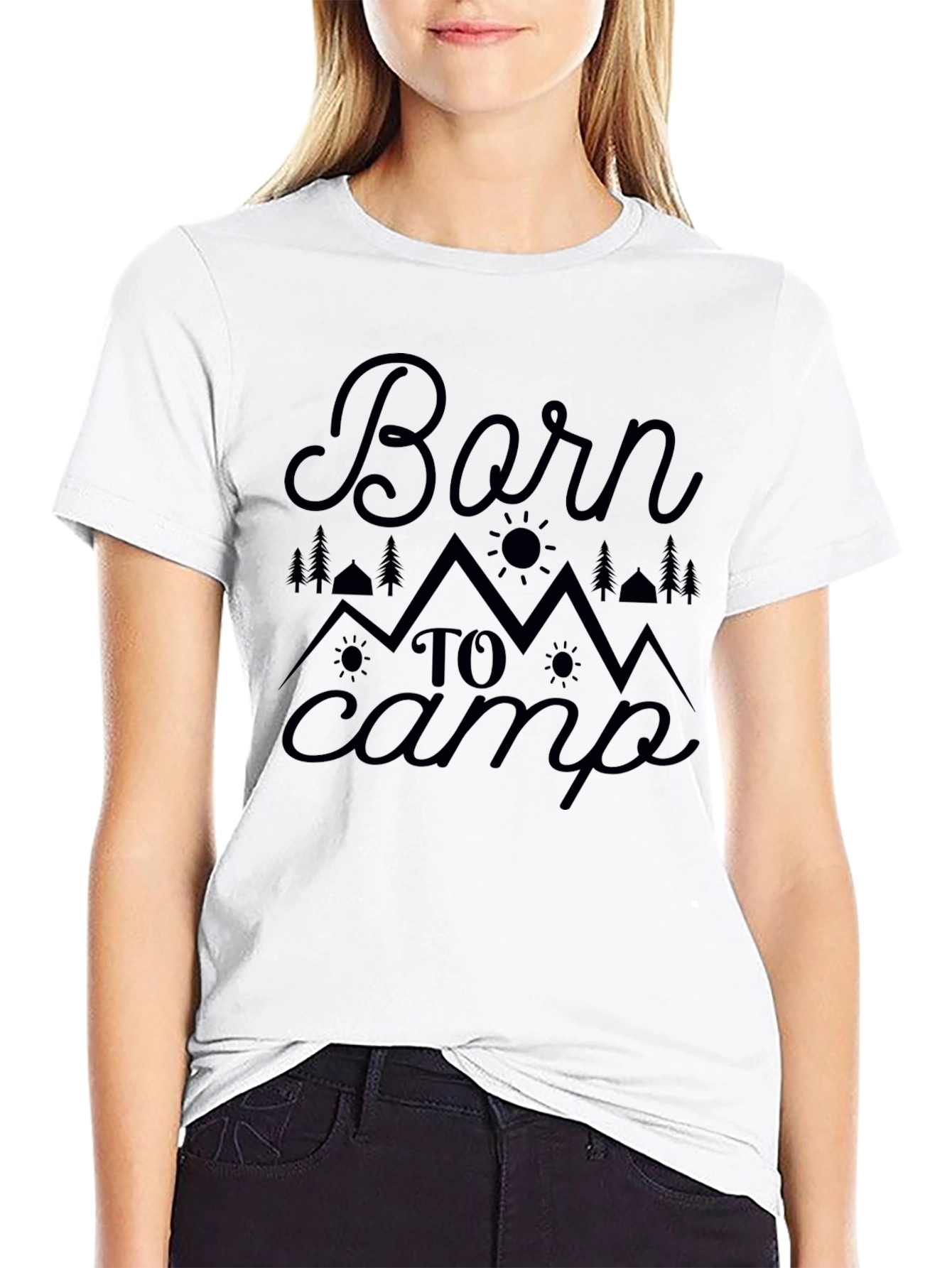 Born To Camp Graphic Tee