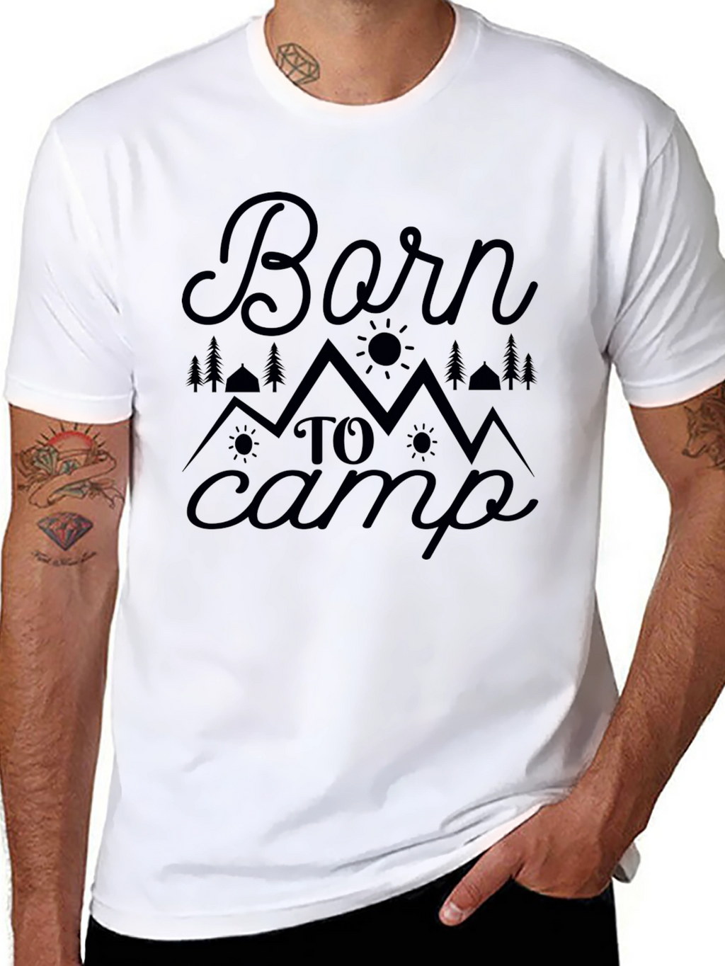 Born To Camp Graphic Tee