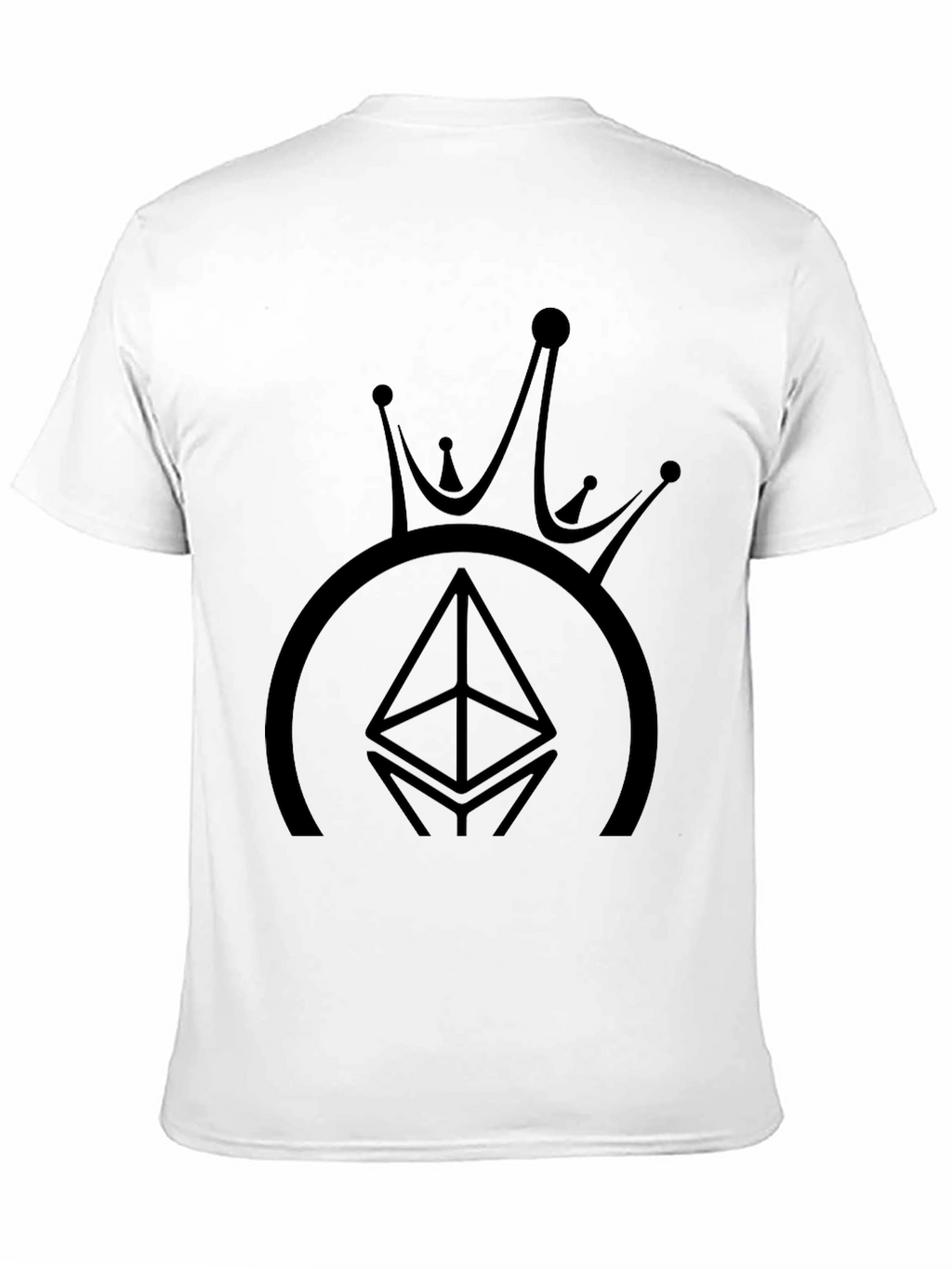 Ethereum Crown Black T-Shirt - Crypto King