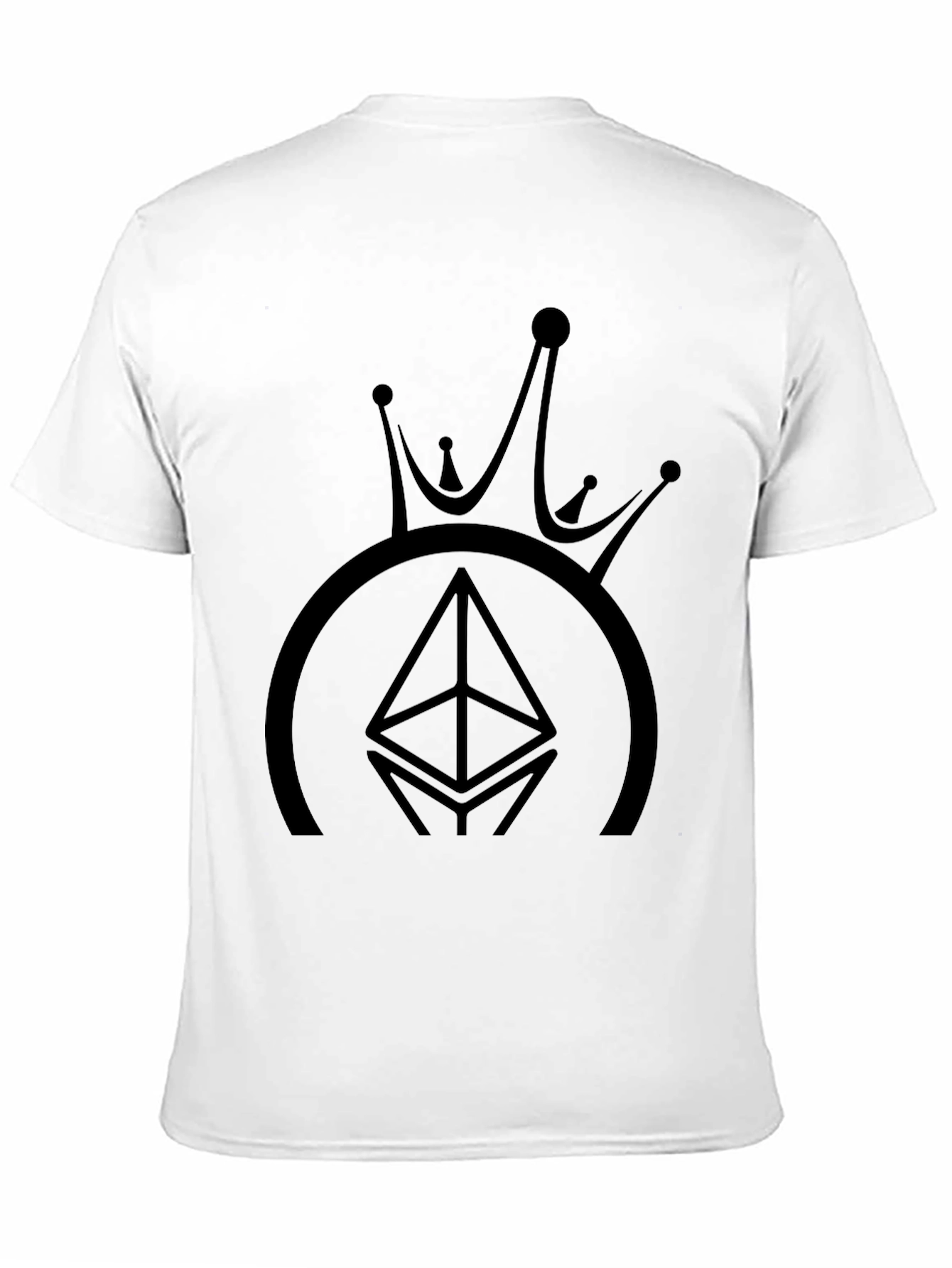 Ethereum Crown Black T-Shirt - Crypto King