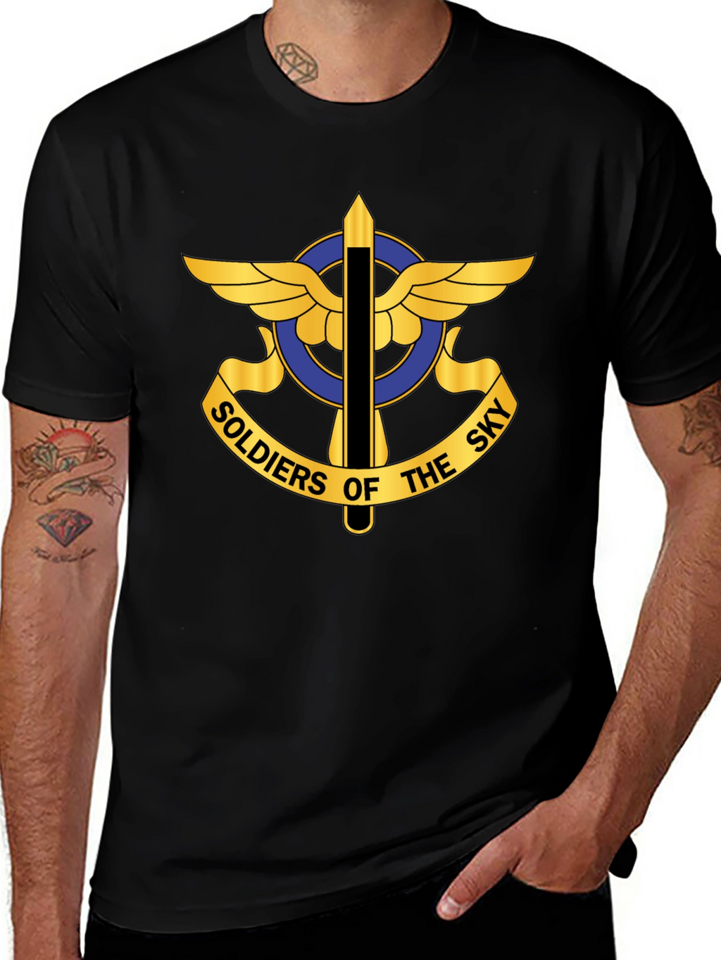 Soldiers of the Sky Graphic Tee - Black