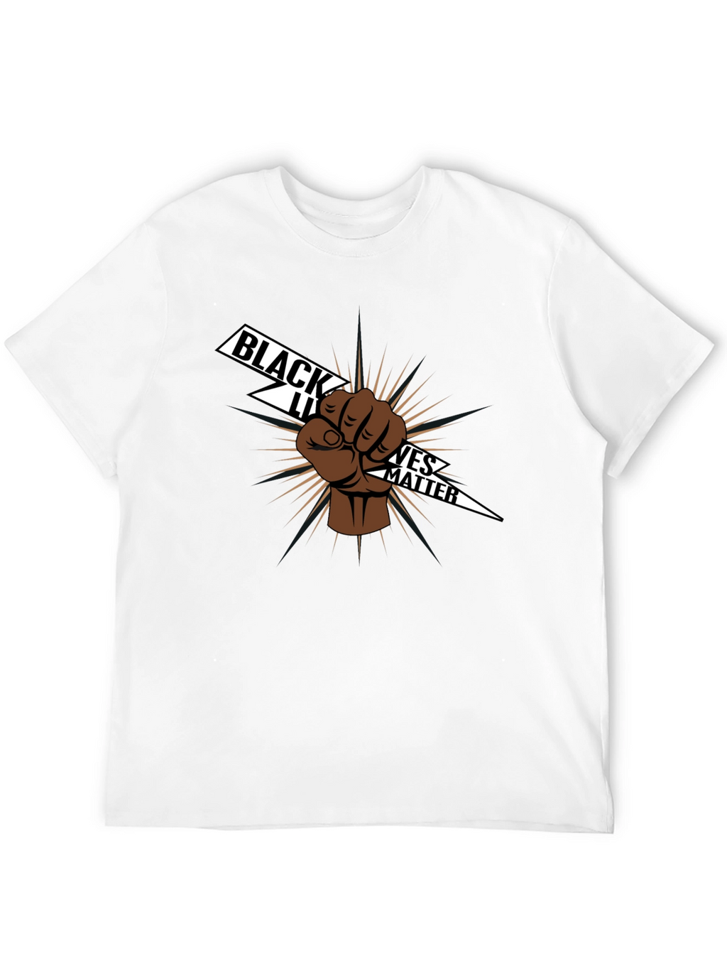 Black Lives Matter Fist Graphic Tee - Black