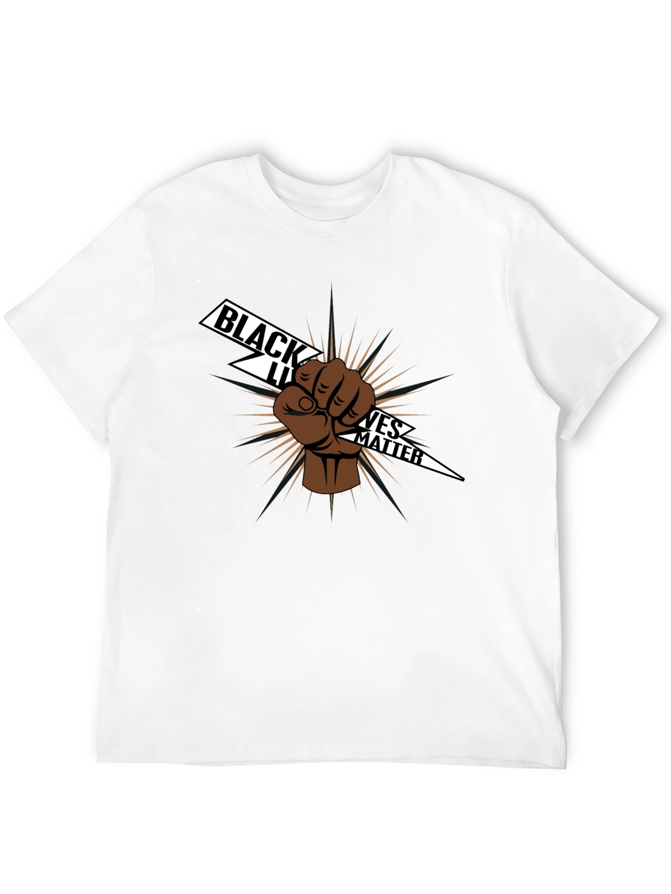 Black Lives Matter Fist Graphic Tee - Black