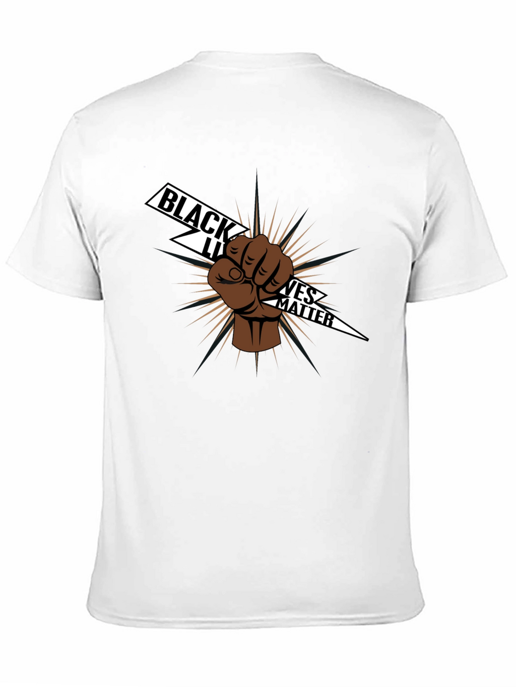 Black Lives Matter Fist Graphic Tee - Black