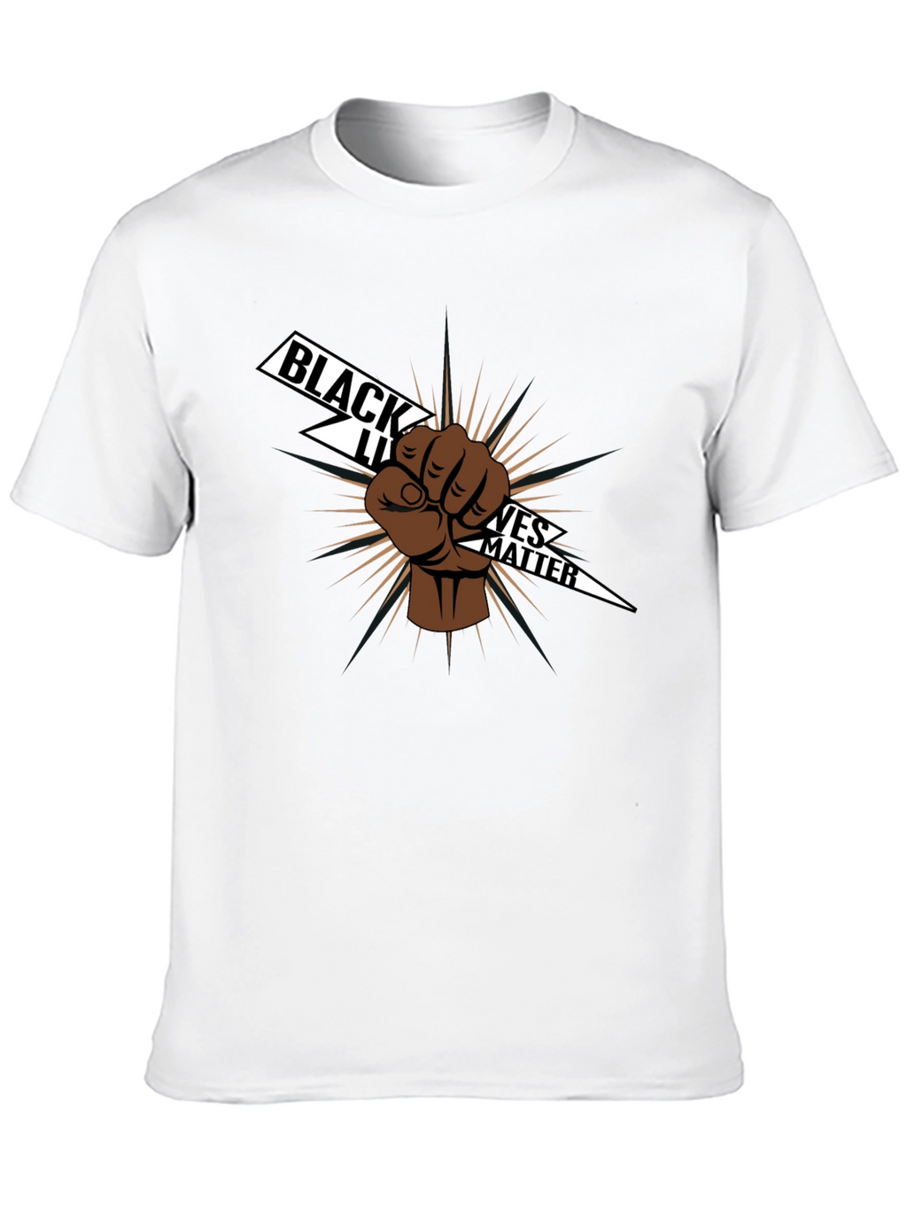Black Lives Matter Fist Graphic Tee - Black