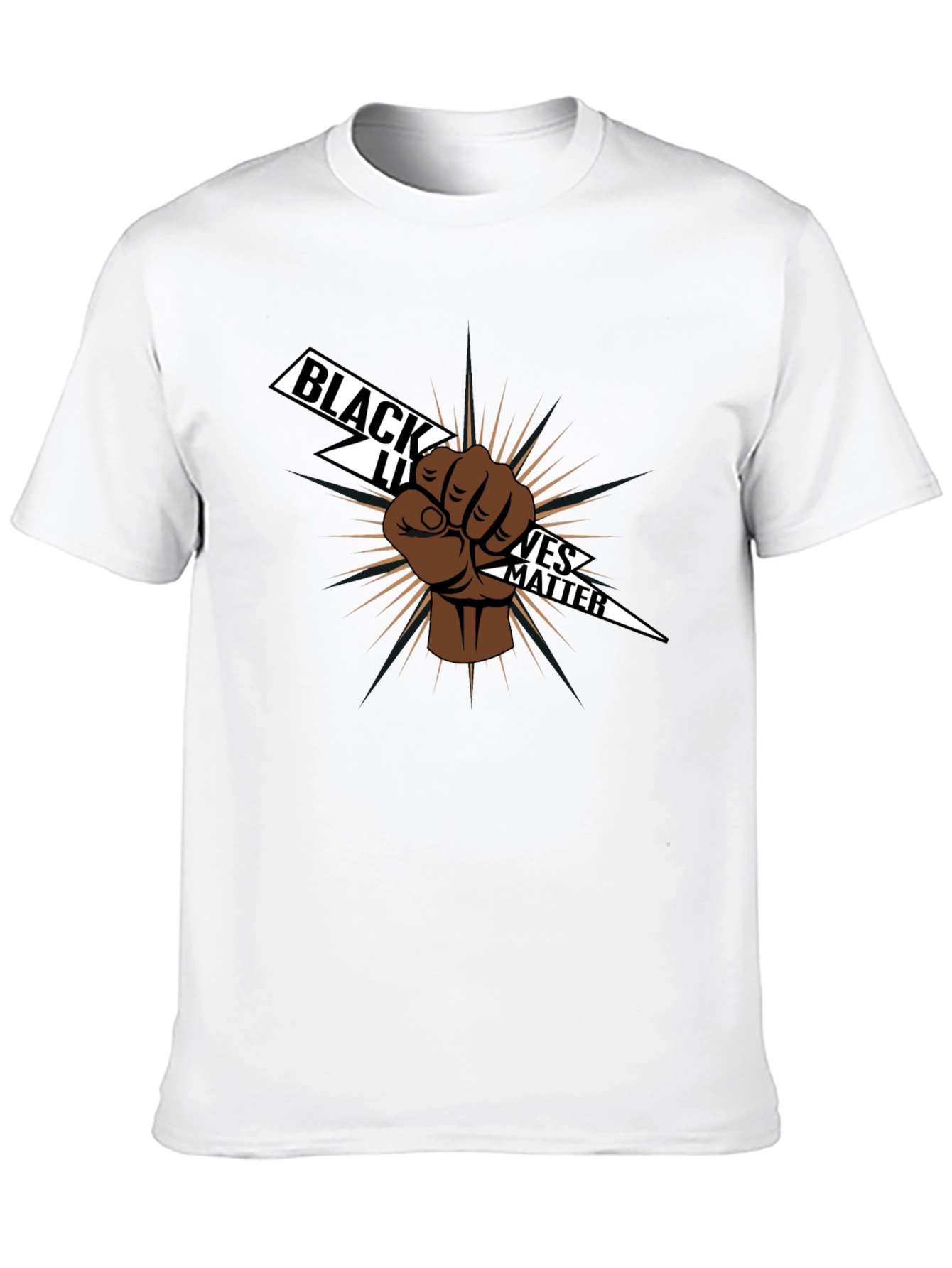Black Lives Matter Fist Graphic Tee - Black